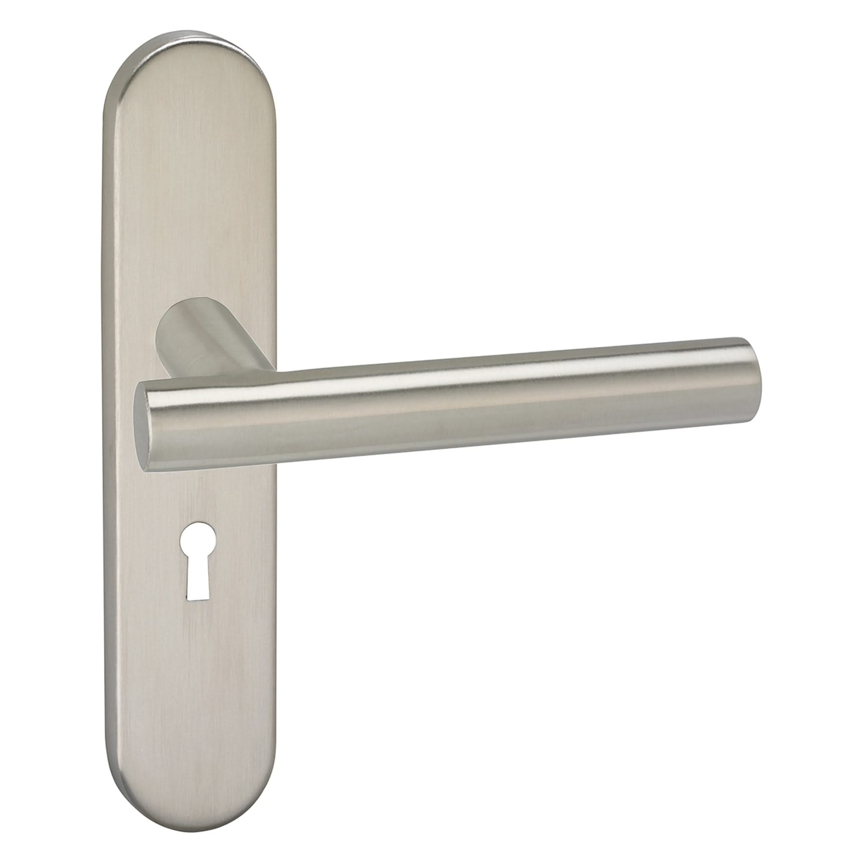 Impresso Chelsea RVS geborsteld op Ovaal schild - Deurbeslag-expert