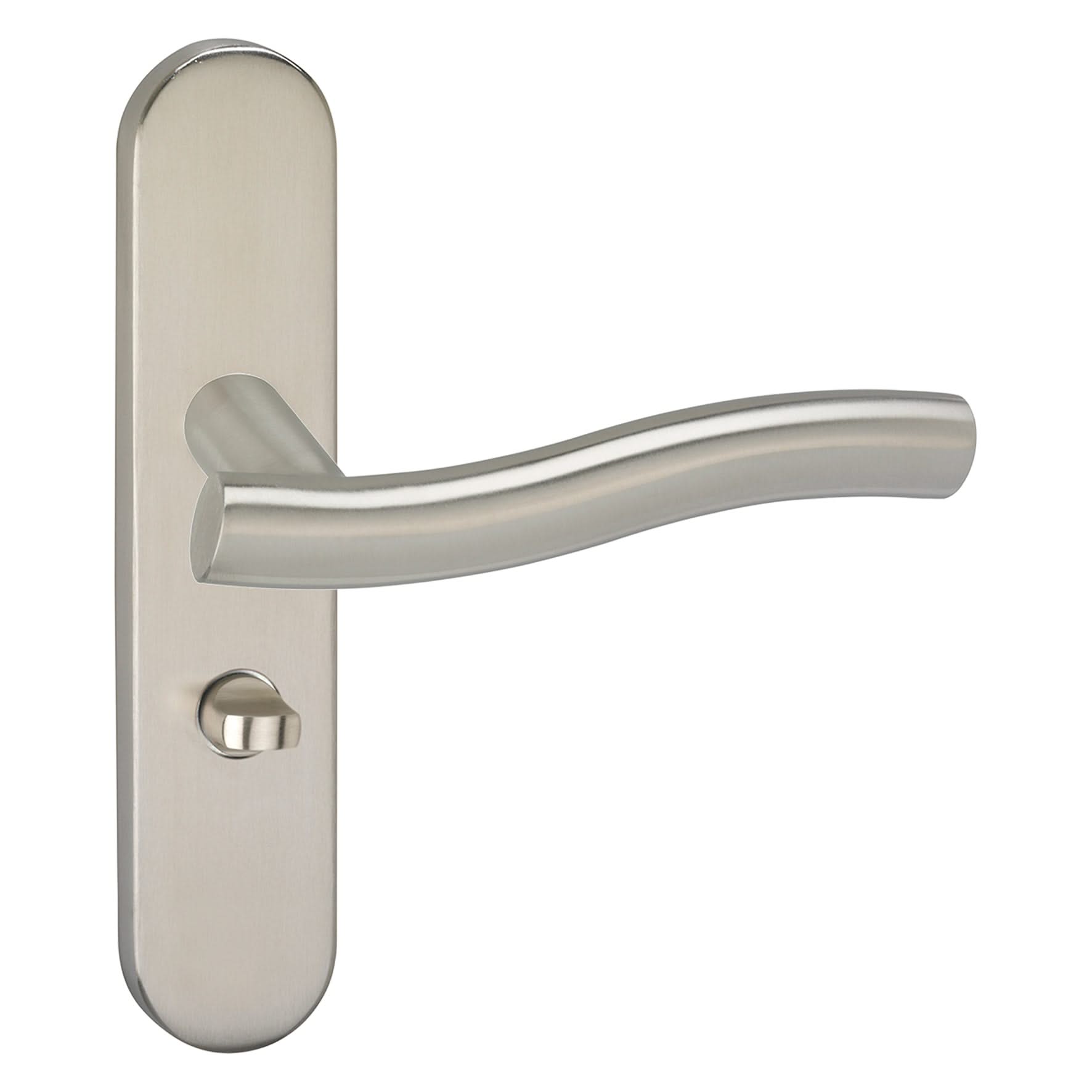 Impresso Chester RVS geborsteld op Ovaal schild - Deurbeslag-expert