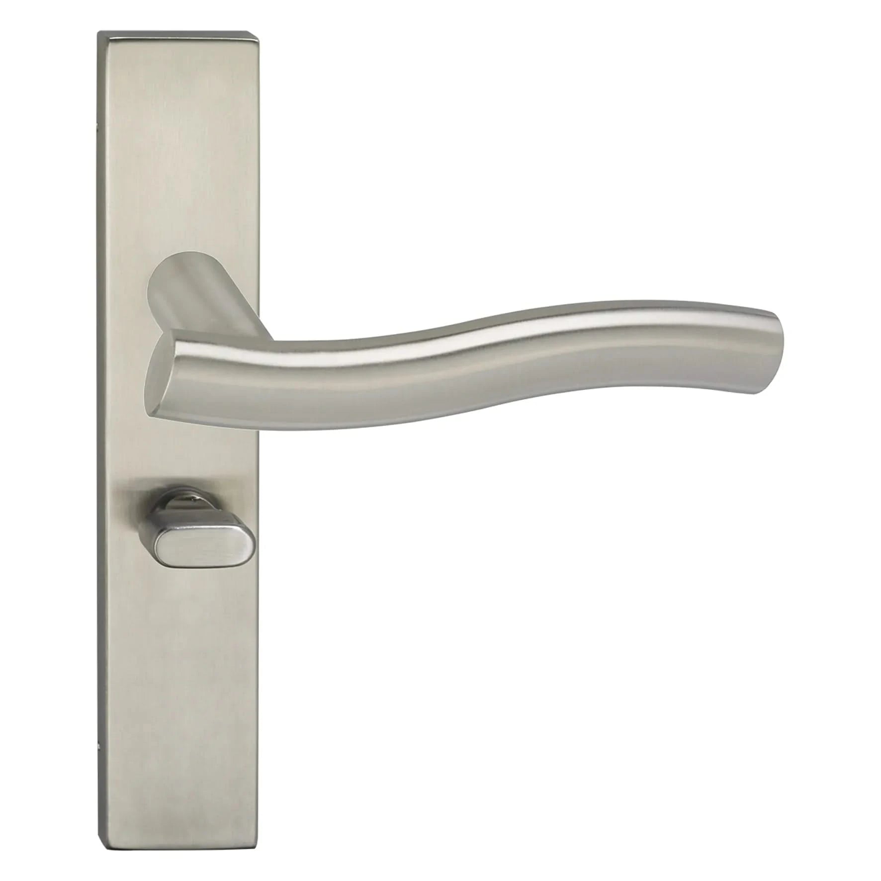 Impresso Chester RVS geborsteld op Rechthoekig schild - Deurbeslag-expert