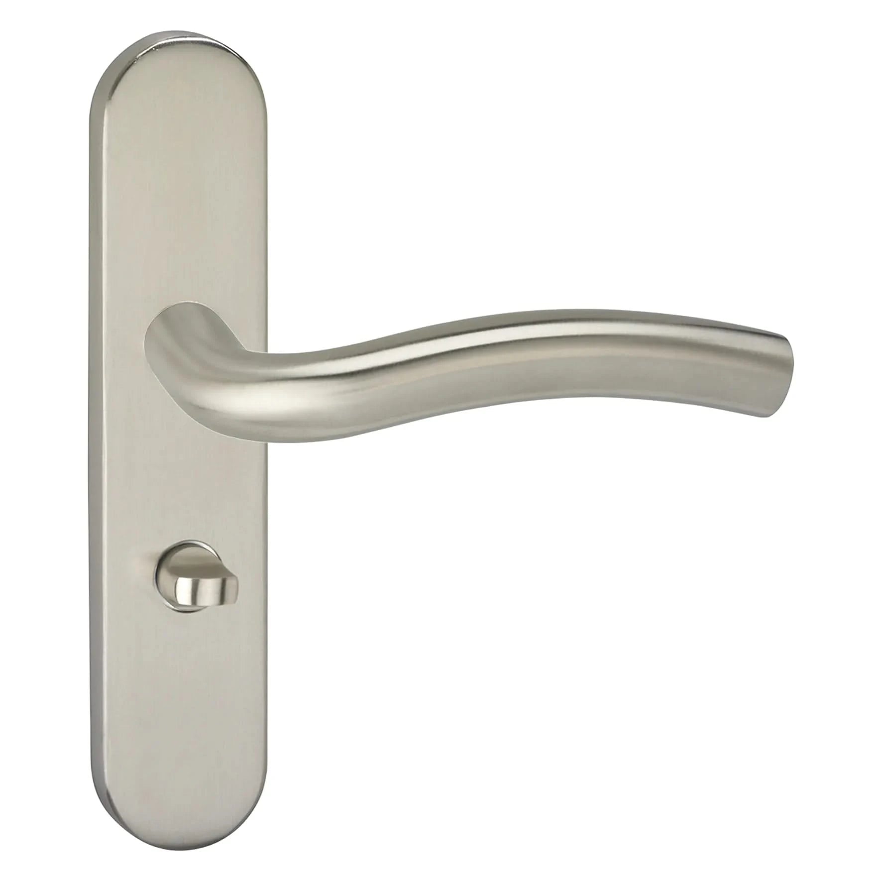 Impresso Conway RVS geborsteld op Ovaal schild - Deurbeslag-expert