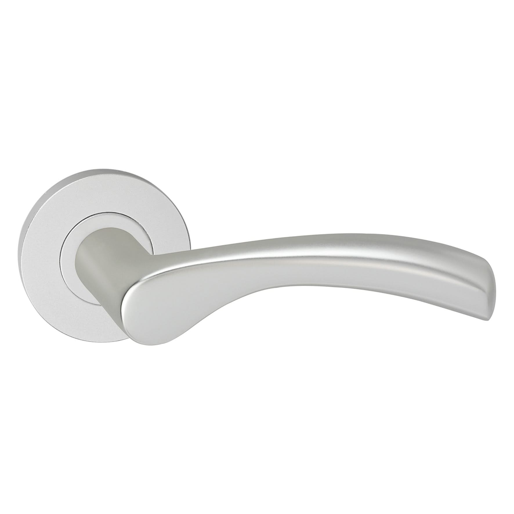 Impresso Deurkruk Oxford Aluminium op rond rozet