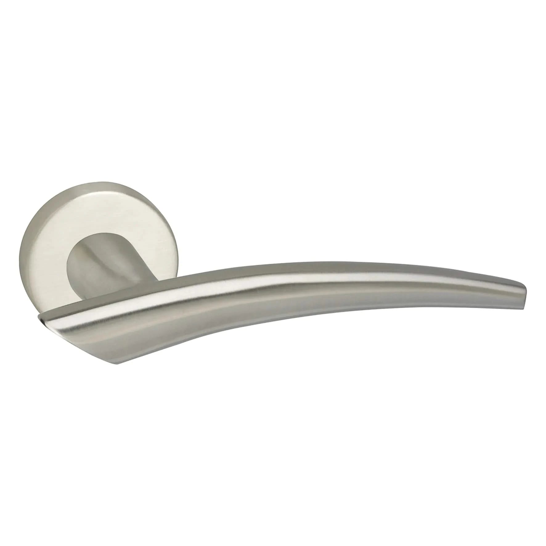 Impresso Deurkruk Sheffield RVS geborsteld mat op rond rozet