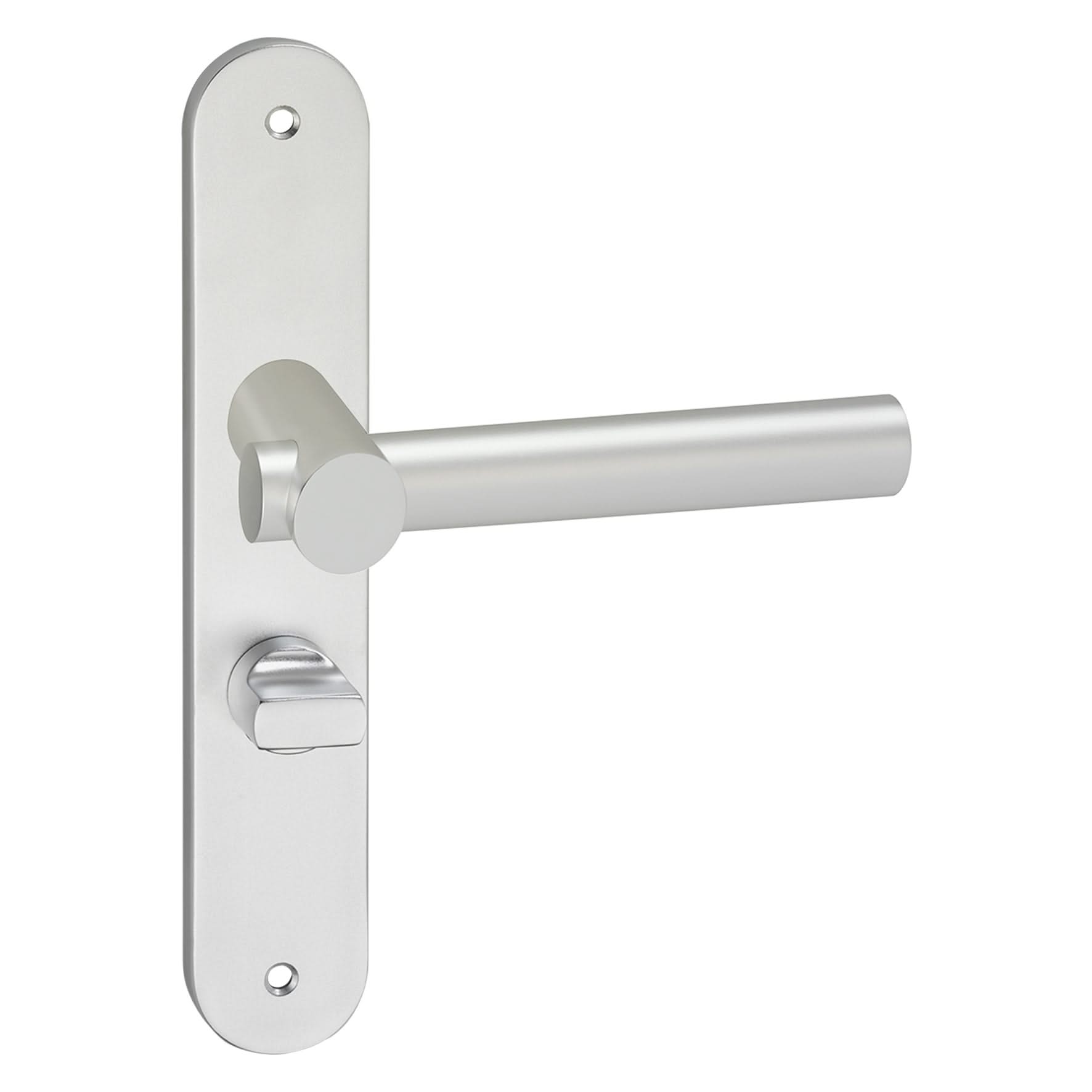 Impresso Dover Aluminium op Ovaal schild met schroeven - Deurbeslag-expert