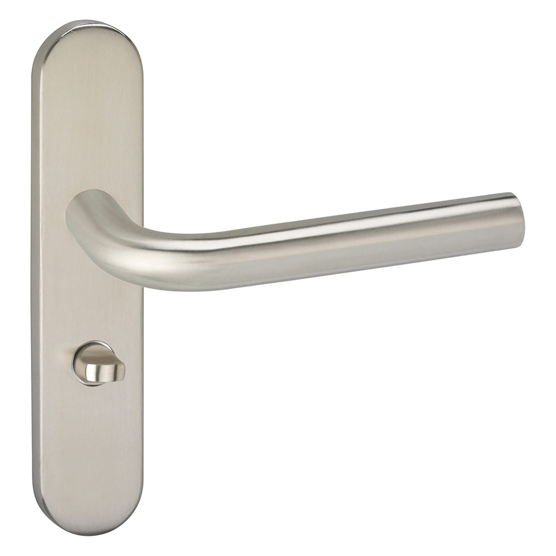 Impresso Dursley RVS geborsteld op Ovaal schild - Deurbeslag-expert