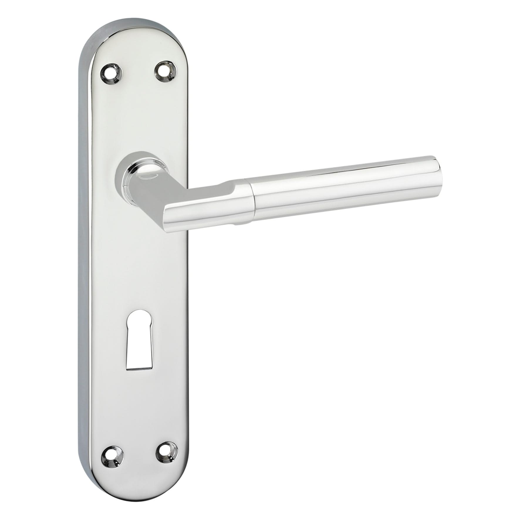 Impresso Galway Chroom op Ovaal schild - Deurbeslag-expert