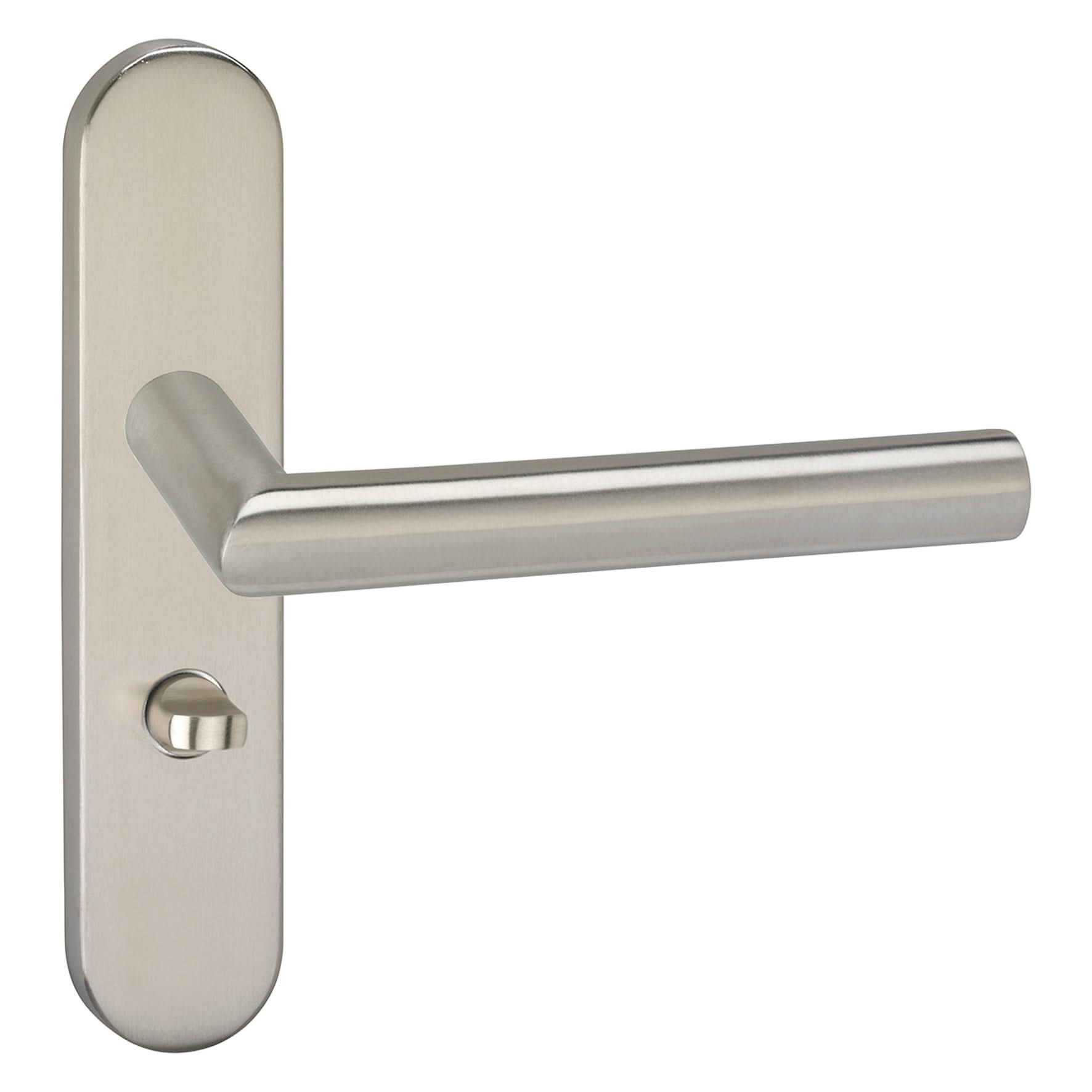 Impresso Harrow RVS geborsteld op Ovaal schild - Deurbeslag-expert