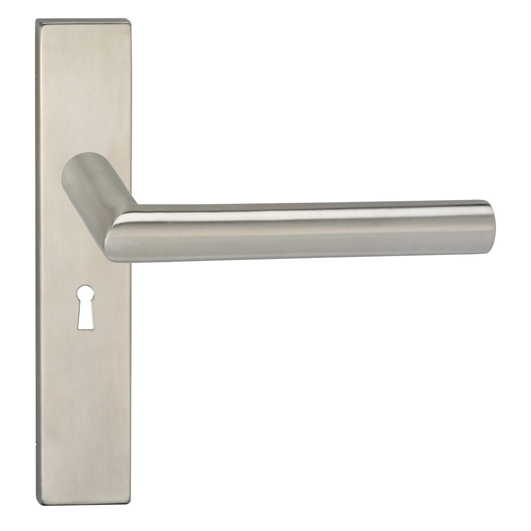 Impresso Harrow RVS geborsteld op Rechthoekig schild - Deurbeslag-expert