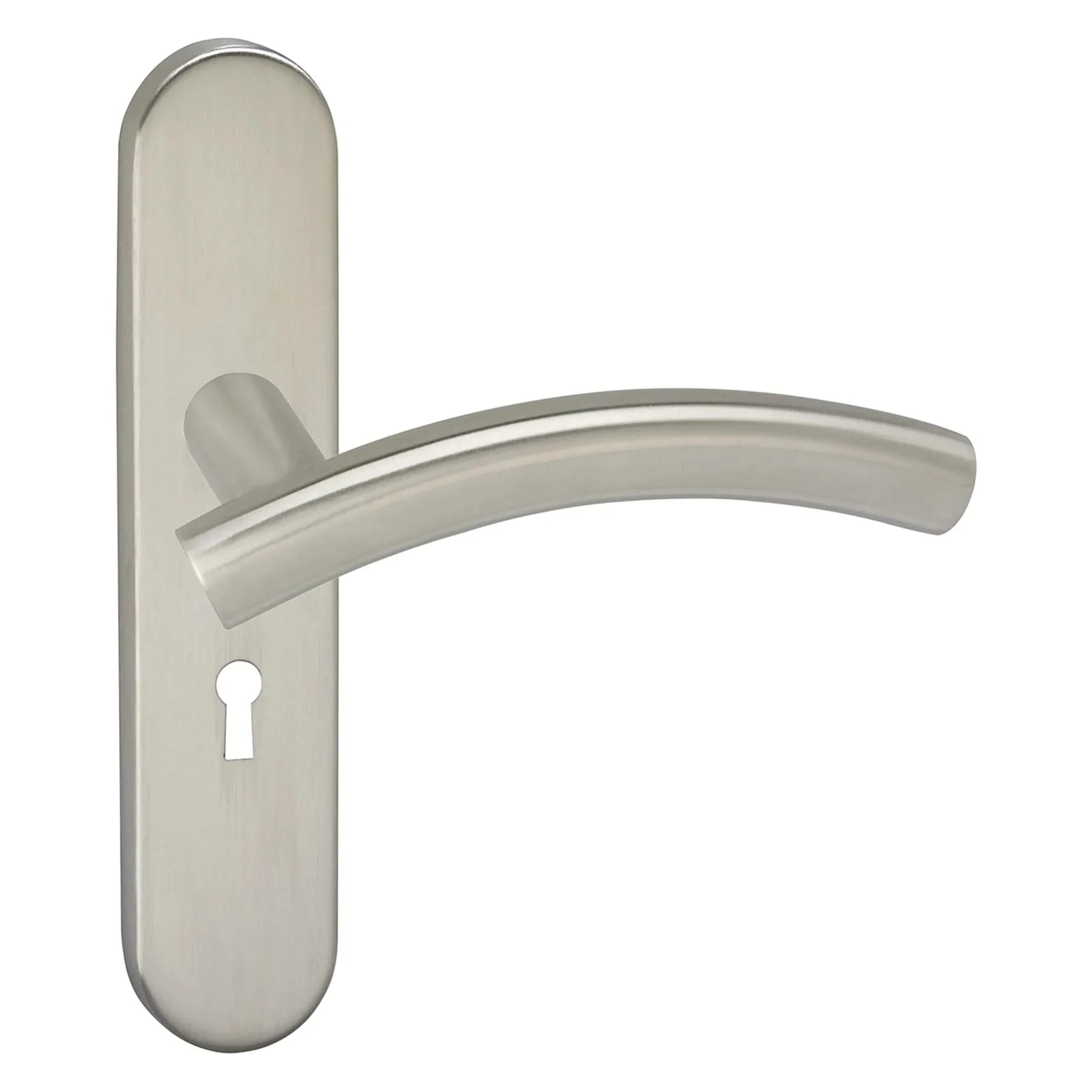 Impresso Liverpool RVS geborsteld op Ovaal schild - Deurbeslag-expert