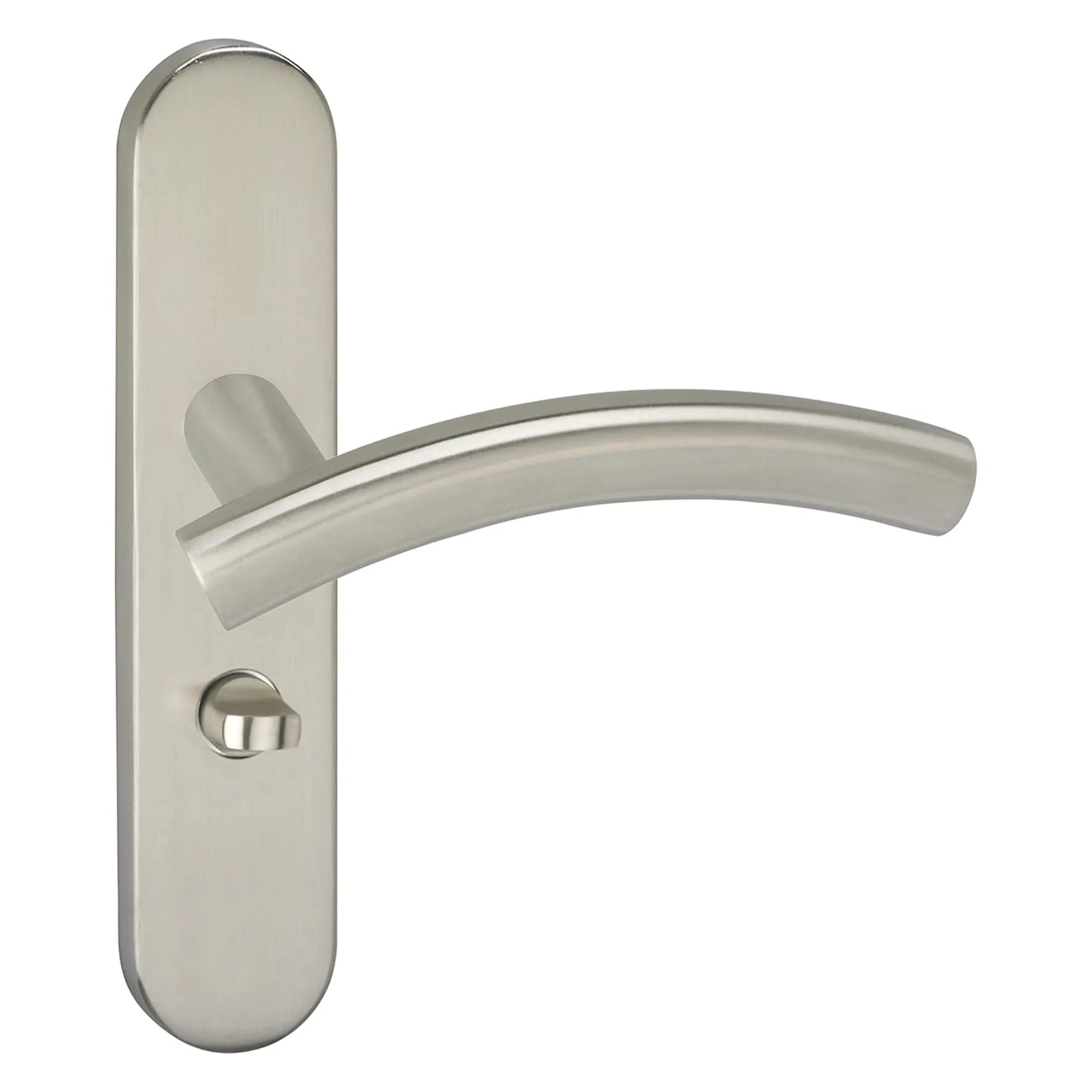 Impresso Liverpool RVS geborsteld op Ovaal schild - Deurbeslag-expert