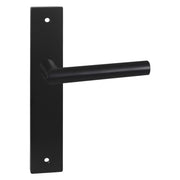 Impresso London Mat zwart op Rechthoekig schild met schroeven Blind