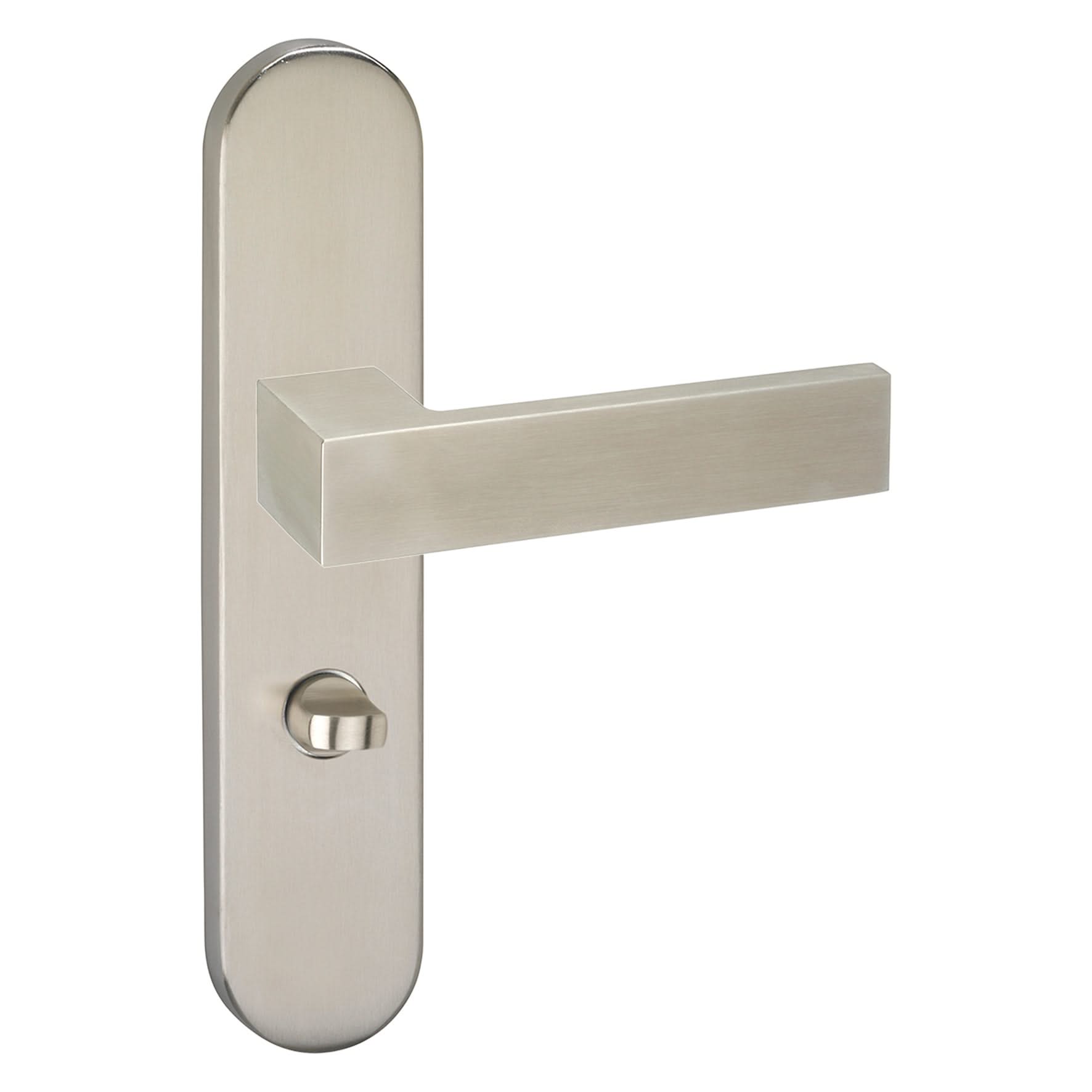 Impresso Luton RVS geborsteld op Ovaal schild - Deurbeslag-expert