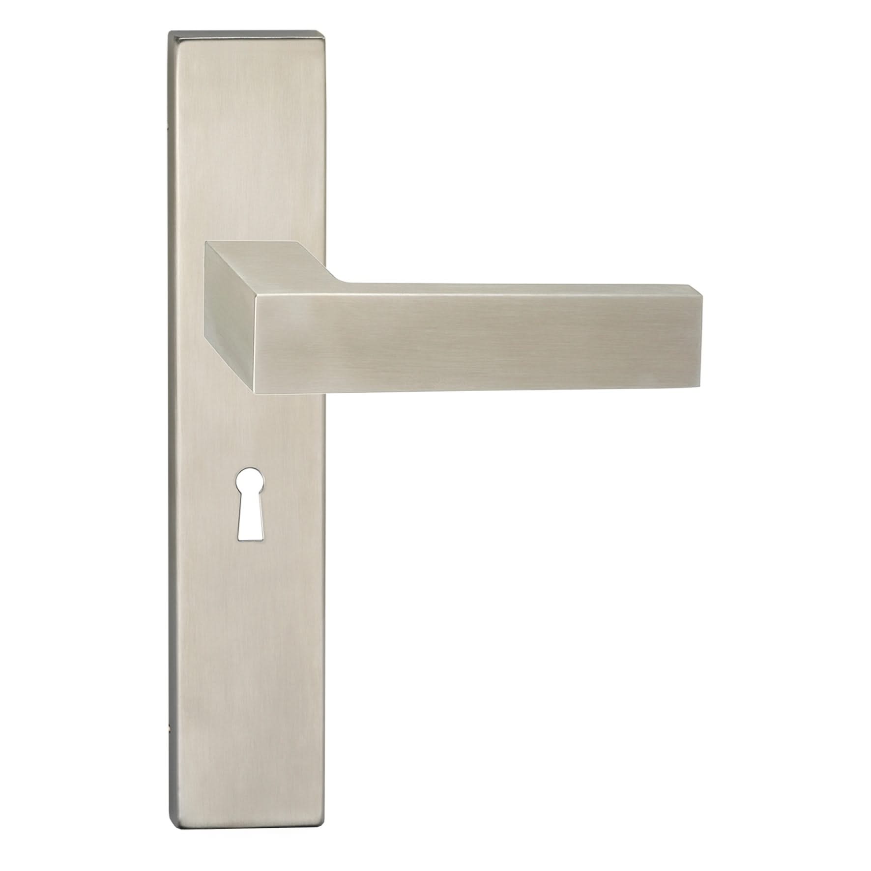 Impresso Luton RVS geborsteld op Rechthoekig schild - Deurbeslag-expert