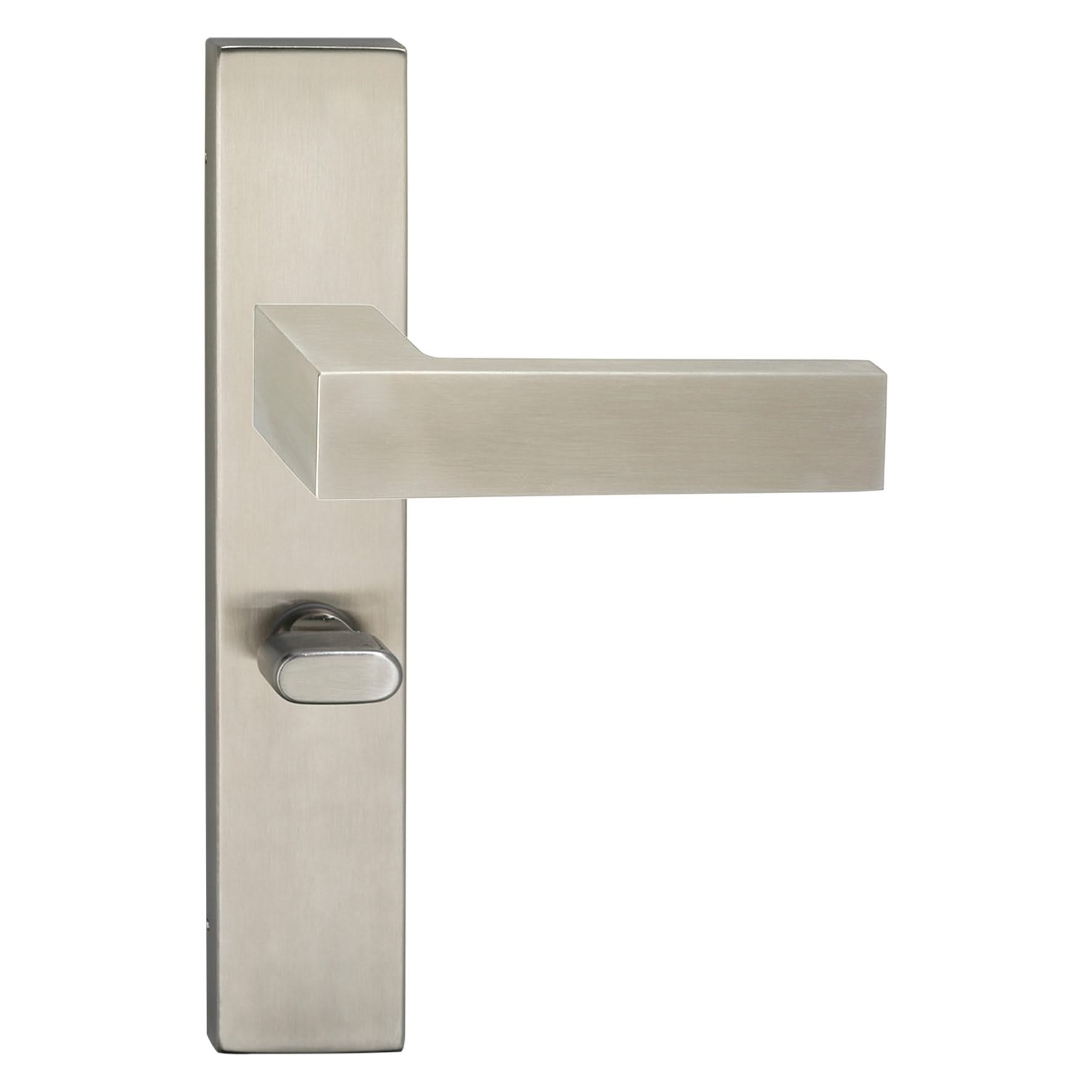 Impresso Luton RVS geborsteld op Rechthoekig schild - Deurbeslag-expert