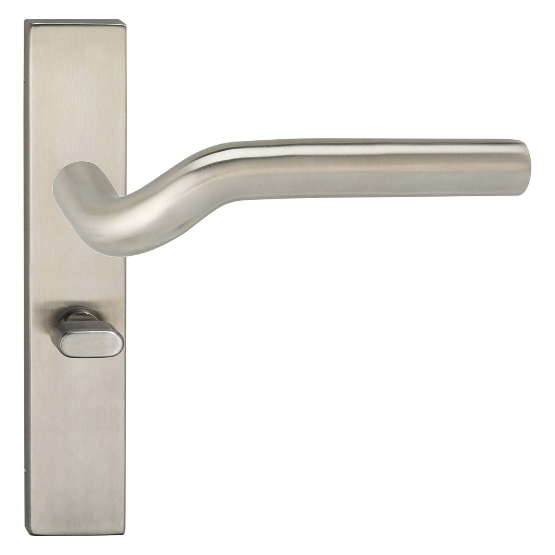 Impresso Newport RVS geborsteld op Rechthoekig schild - Deurbeslag-expert