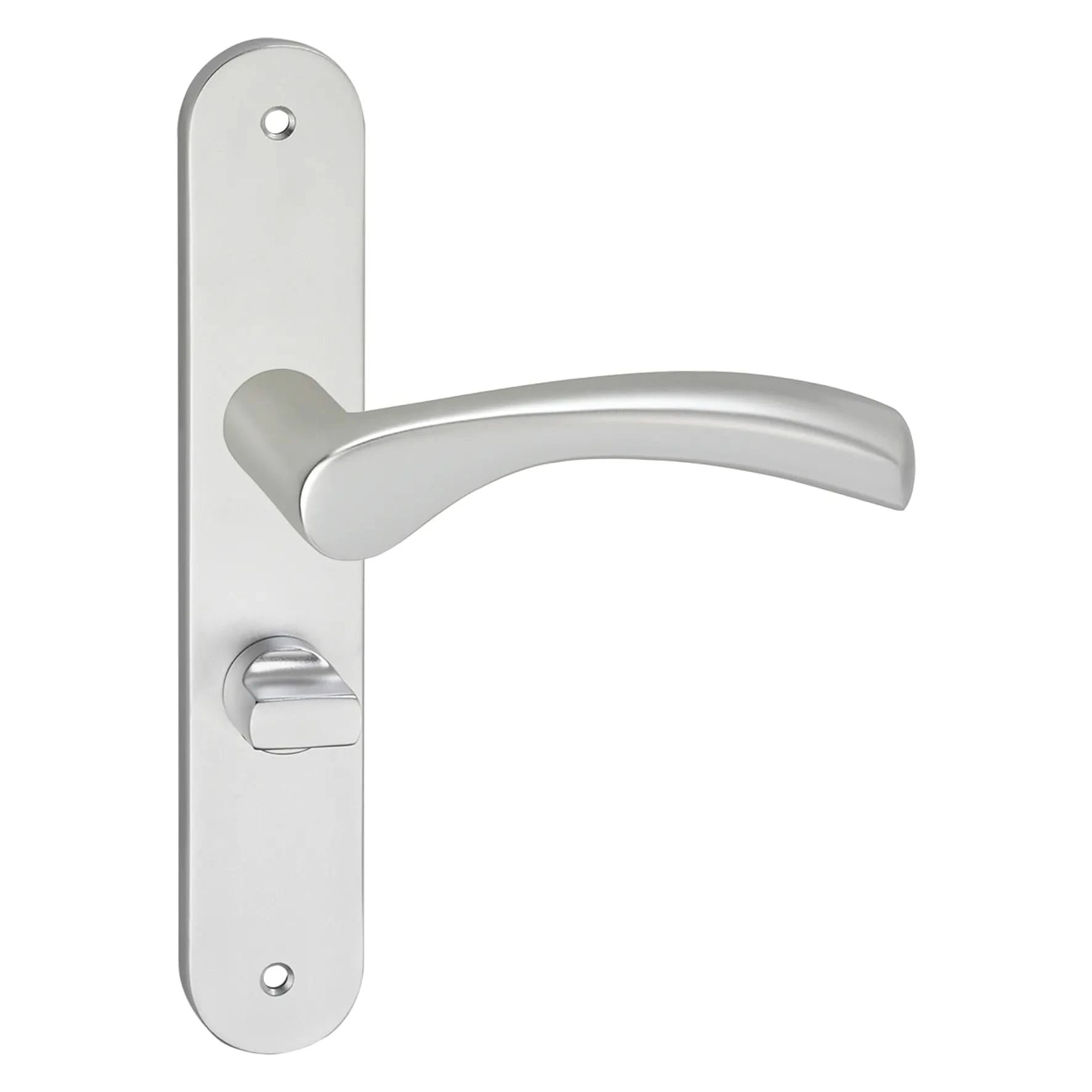 Impresso Oxford Aluminium op Ovaal schild met schroeven - Deurbeslag-expert