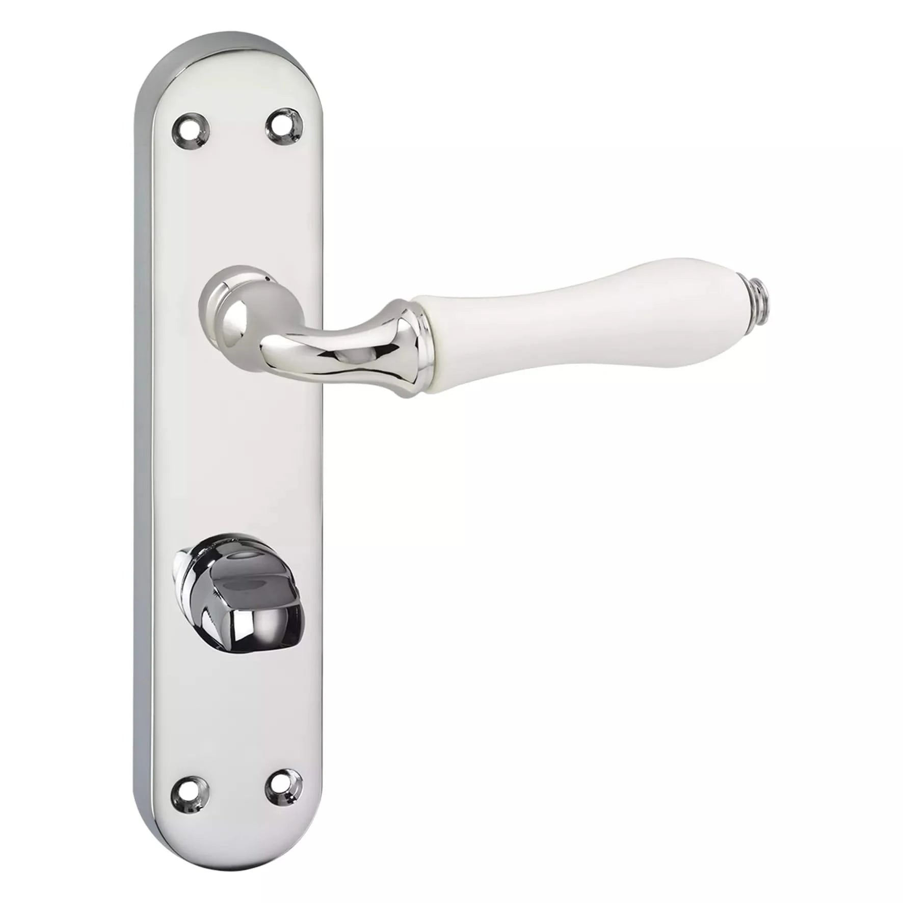 Impresso Perth Chroom op Ovaal schild - Deurbeslag-expert