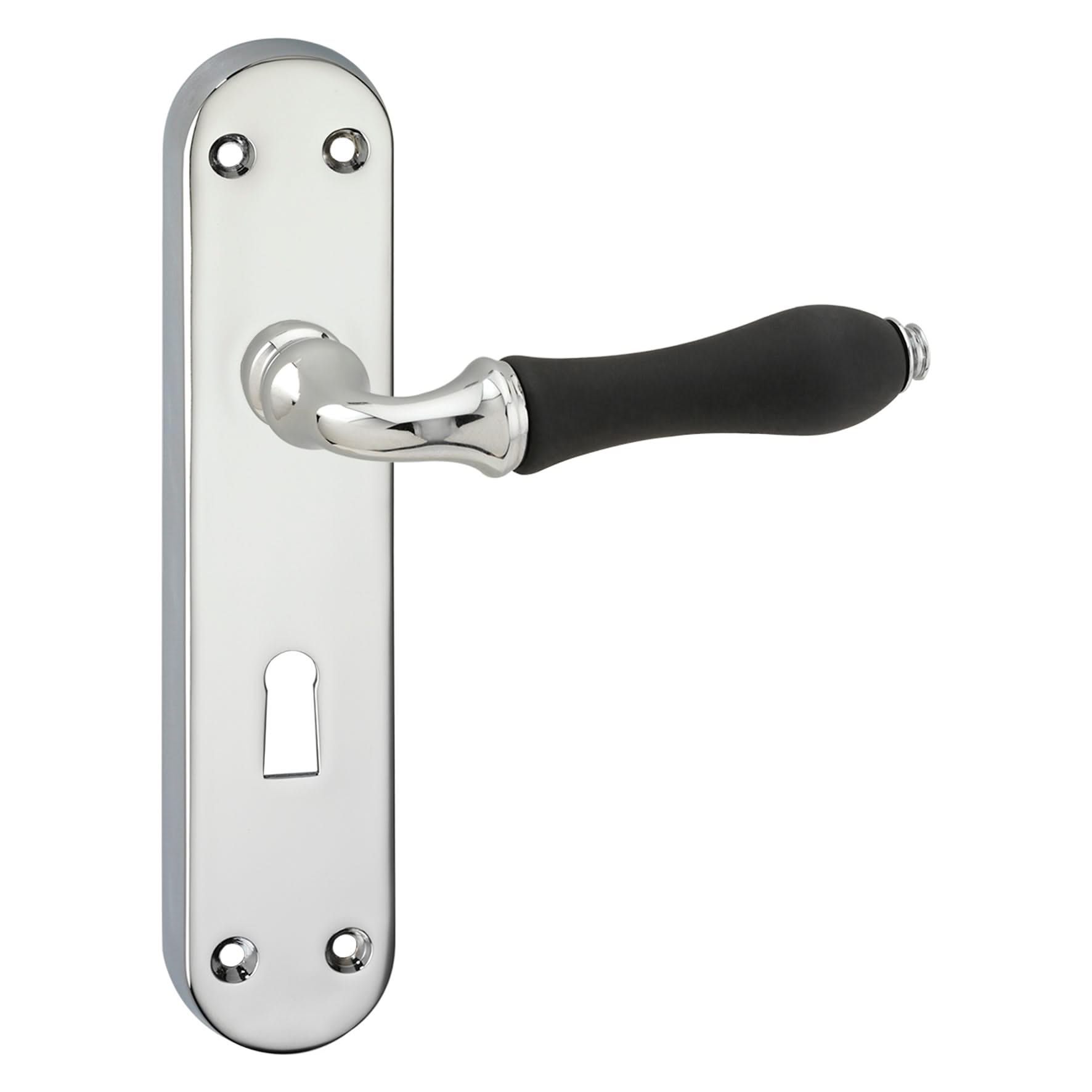 Impresso Petworth Chroom op Ovaal schild - Deurbeslag-expert