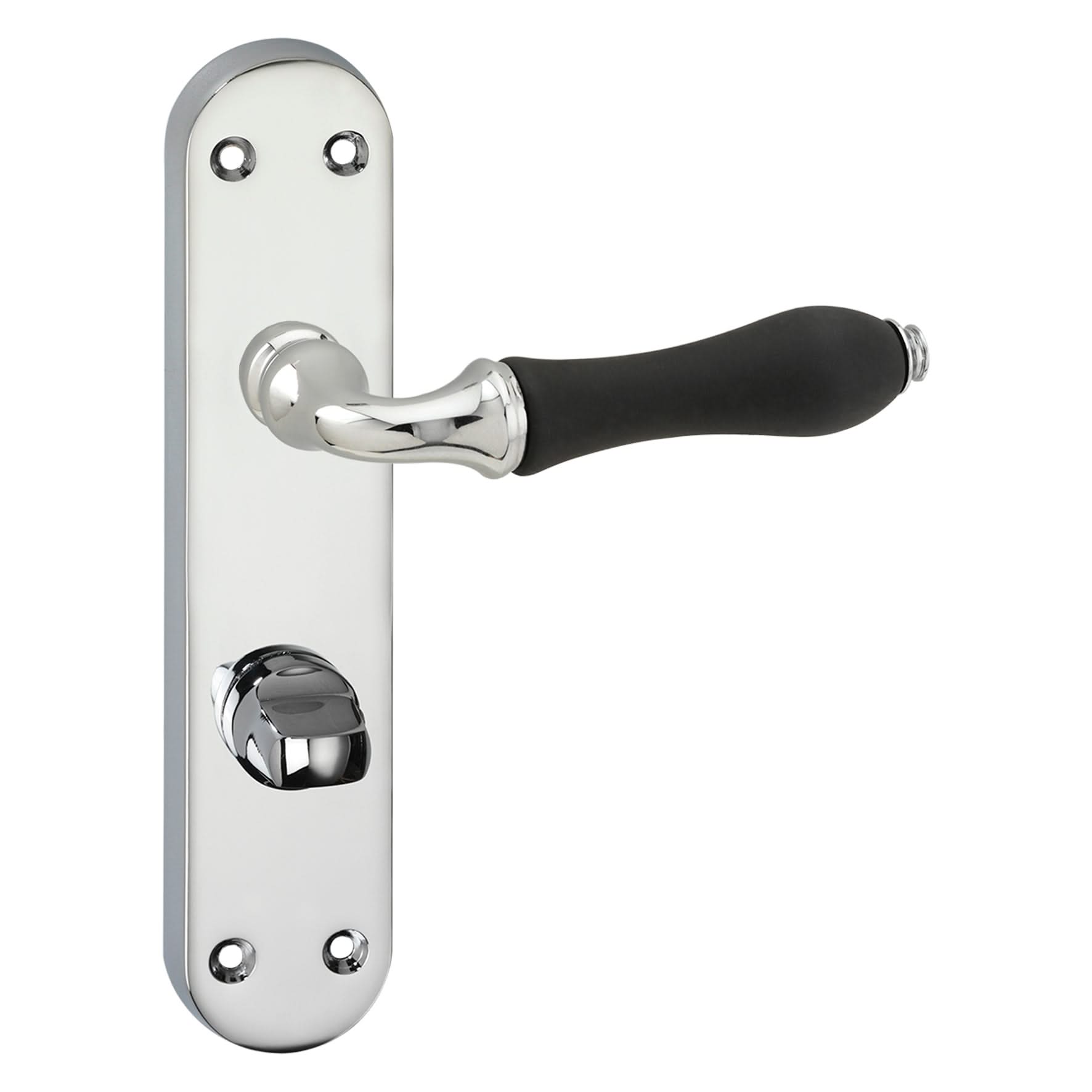 Impresso Petworth Chroom op Ovaal schild - Deurbeslag-expert