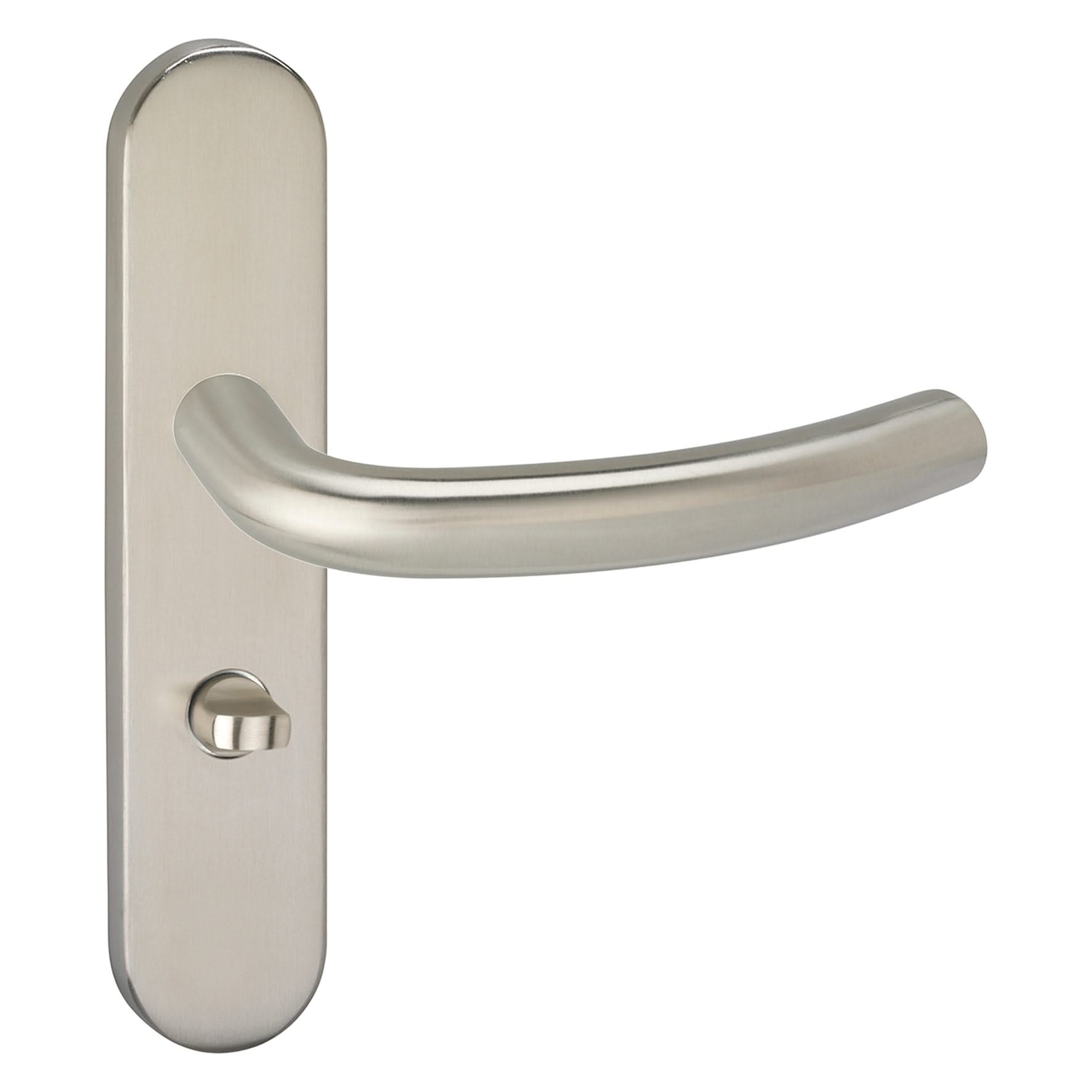 Impresso Preston RVS geborsteld op Ovaal schild - Deurbeslag-expert