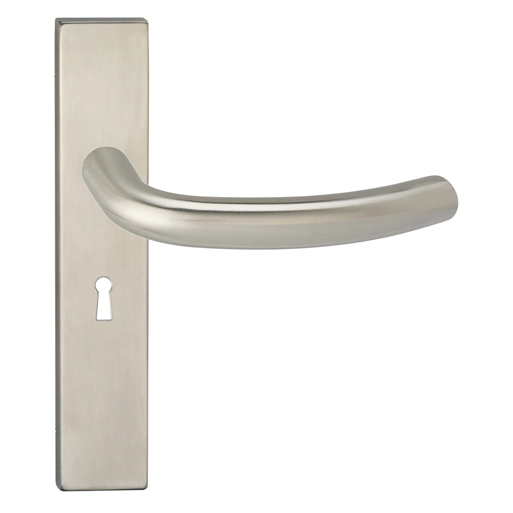 Impresso Preston RVS geborsteld op Rechthoekig schild - Deurbeslag-expert