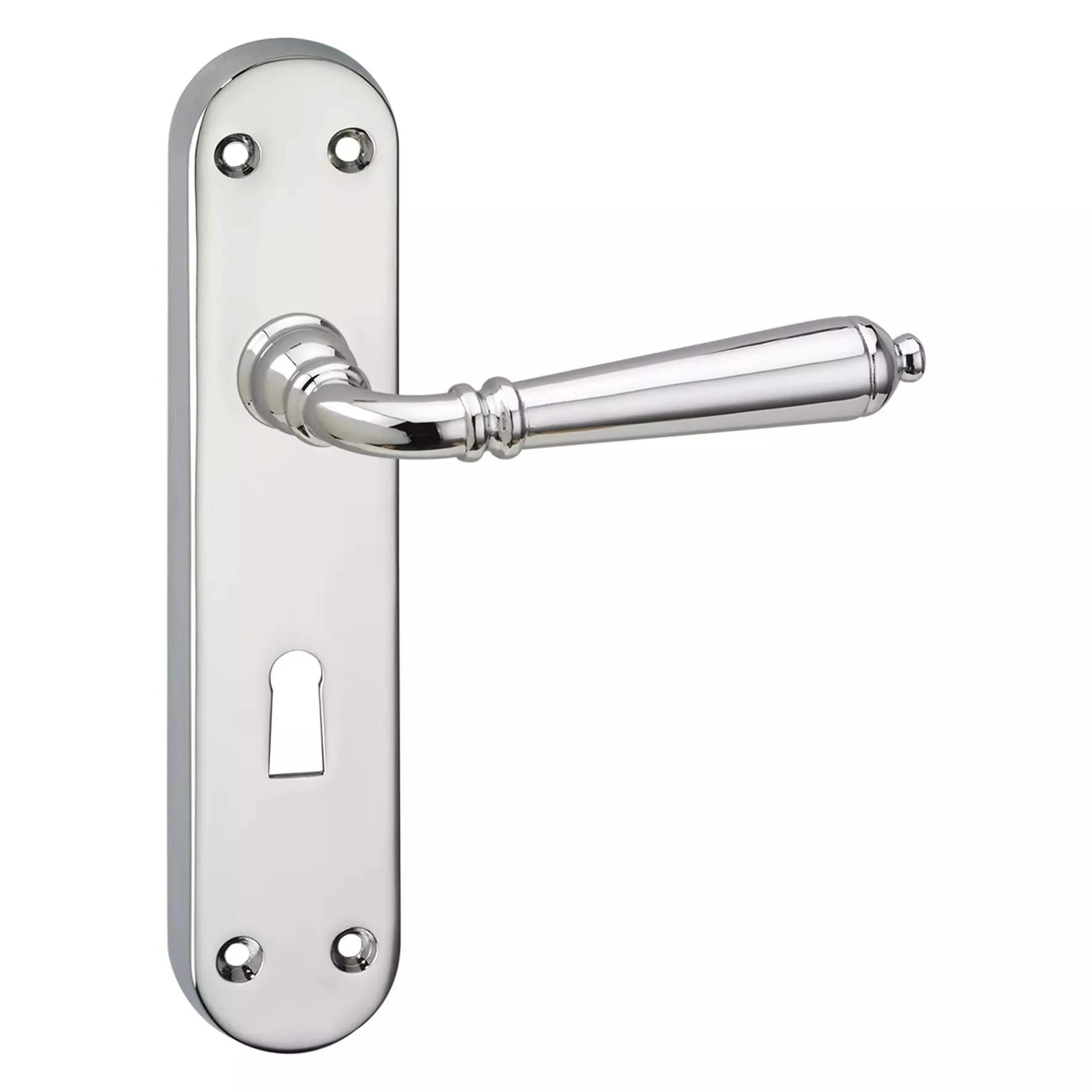 Impresso Queens Chroom op Ovaal schild - Deurbeslag-expert