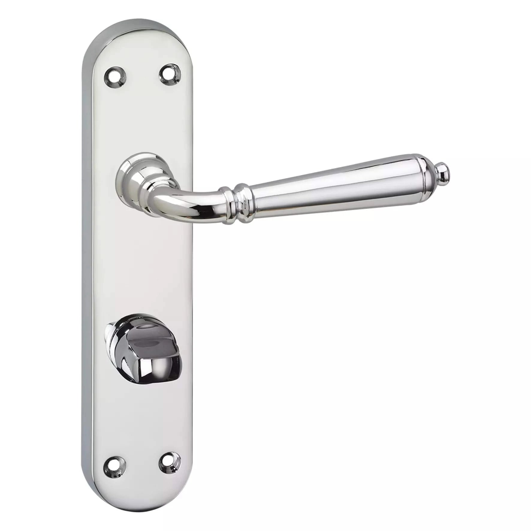 Impresso Queens Chroom op Ovaal schild - Deurbeslag-expert