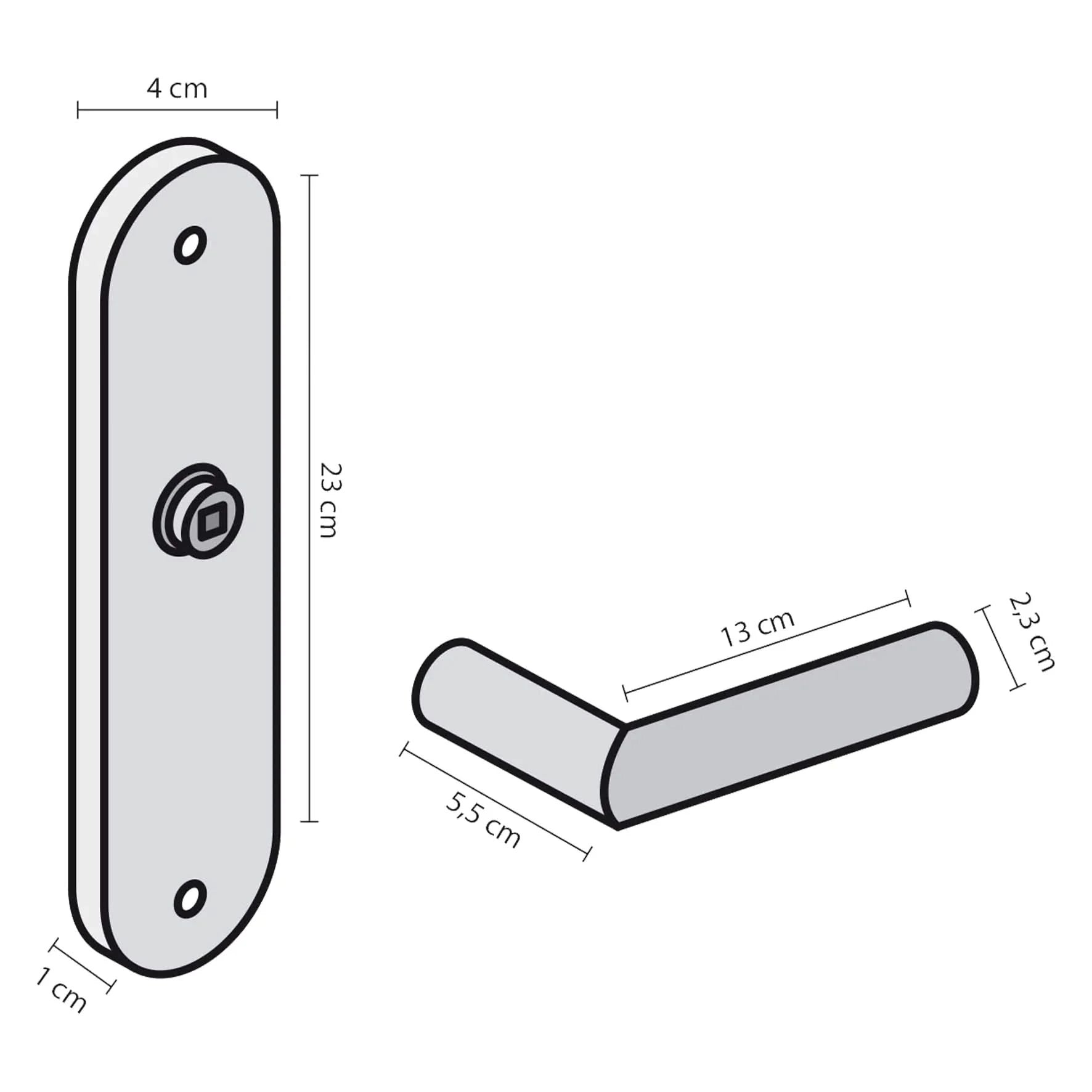 Impresso Redhill Mat zwart op Ovaal schild Blind 1