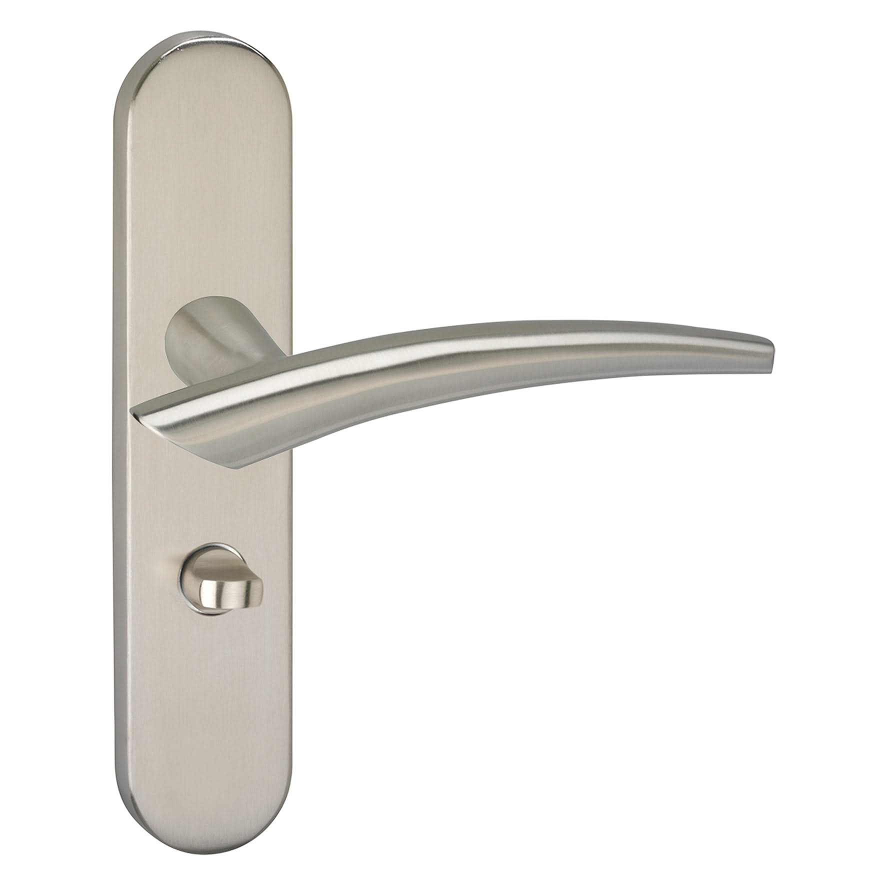 Impresso Sheffield RVS geborsteld op Ovaal schild - Deurbeslag-expert