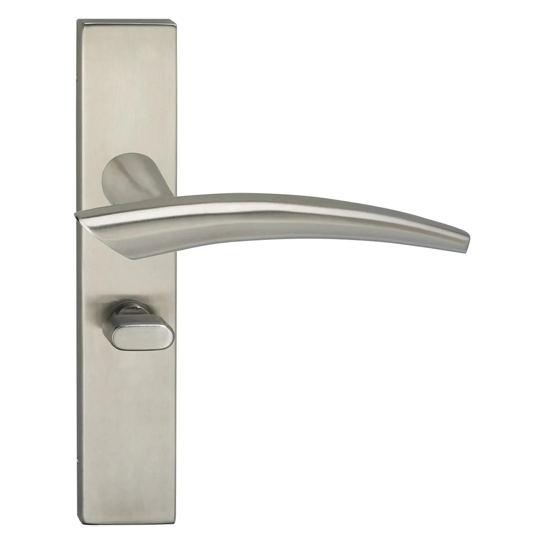 Impresso Sheffield RVS geborsteld op Rechthoekig schild - Deurbeslag-expert