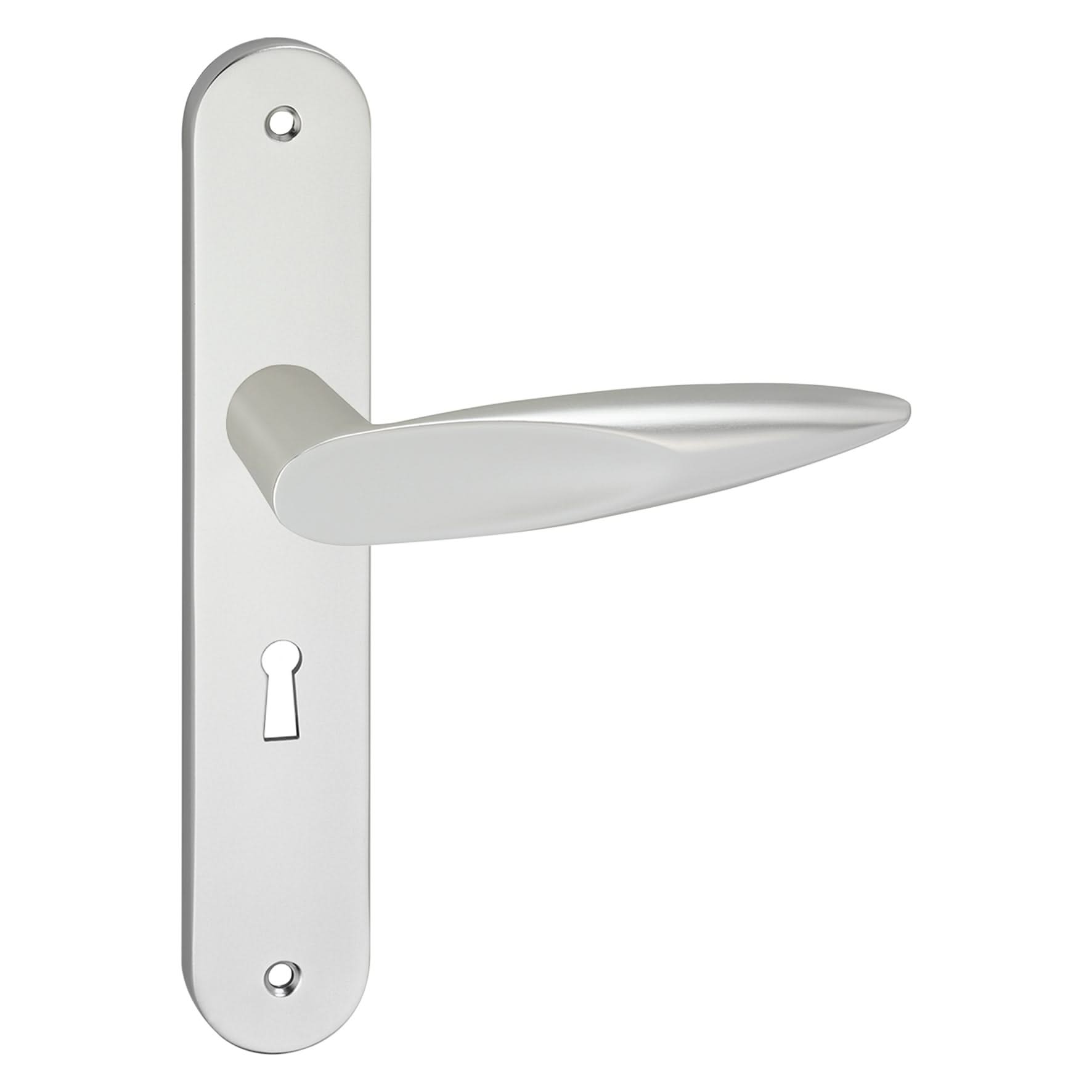 Impresso Sutton Aluminium op Ovaal schild met schroeven - Deurbeslag-expert