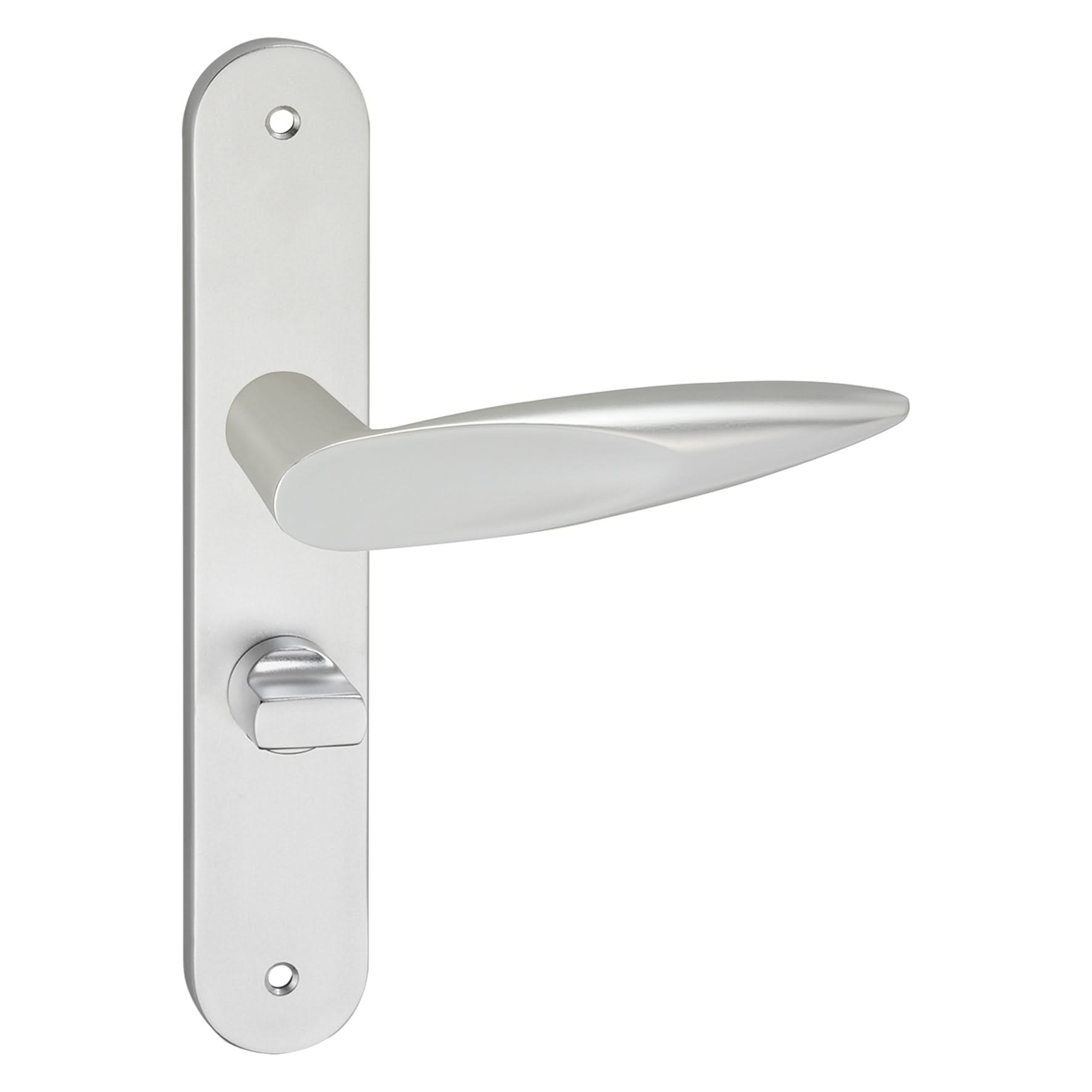 Impresso Sutton Aluminium op Ovaal schild met schroeven - Deurbeslag-expert