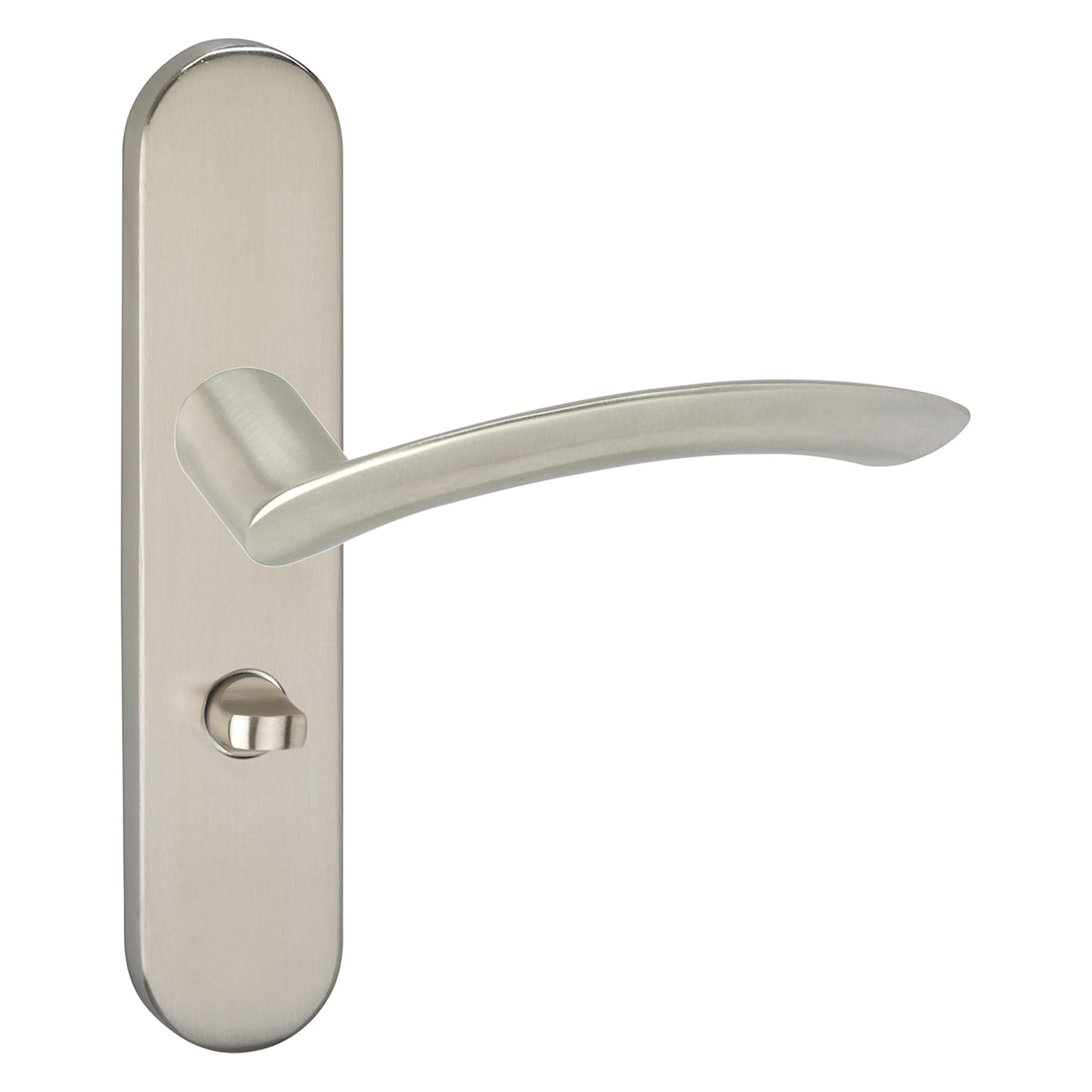 Impresso Watton RVS geborsteld op Ovaal schild - Deurbeslag-expert