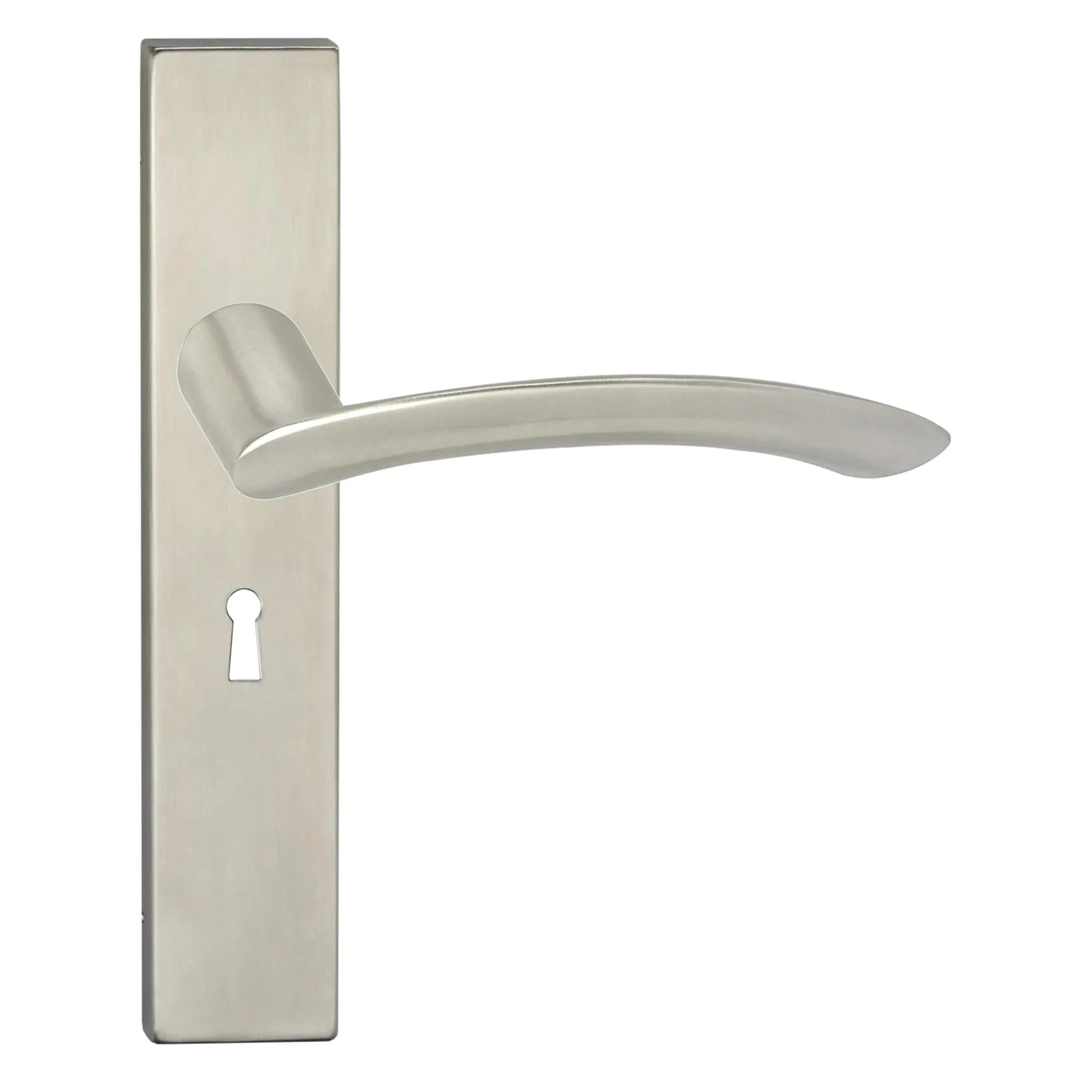 Impresso Watton RVS geborsteld op Rechthoekig schild - Deurbeslag-expert