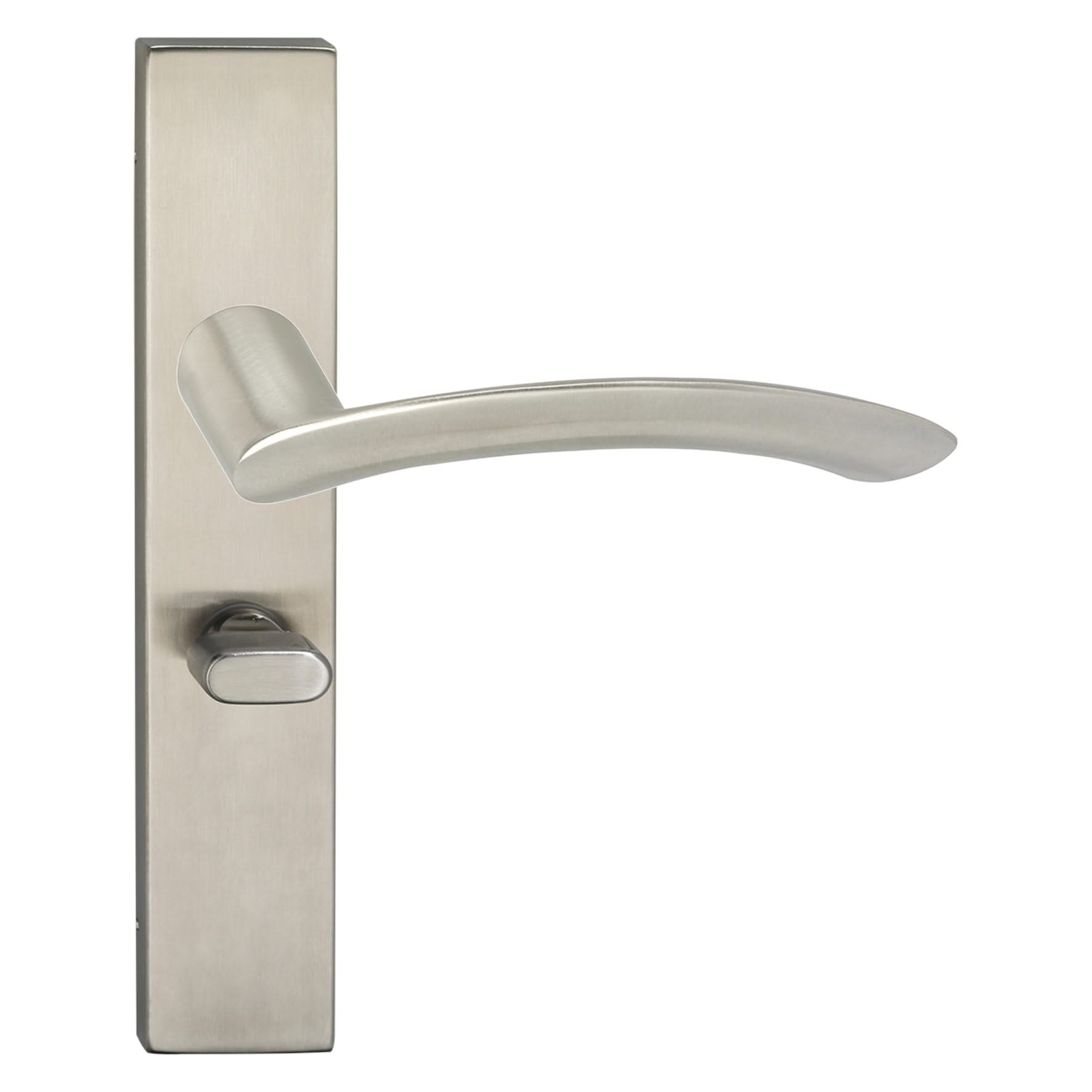 Impresso Watton RVS geborsteld op Rechthoekig schild - Deurbeslag-expert