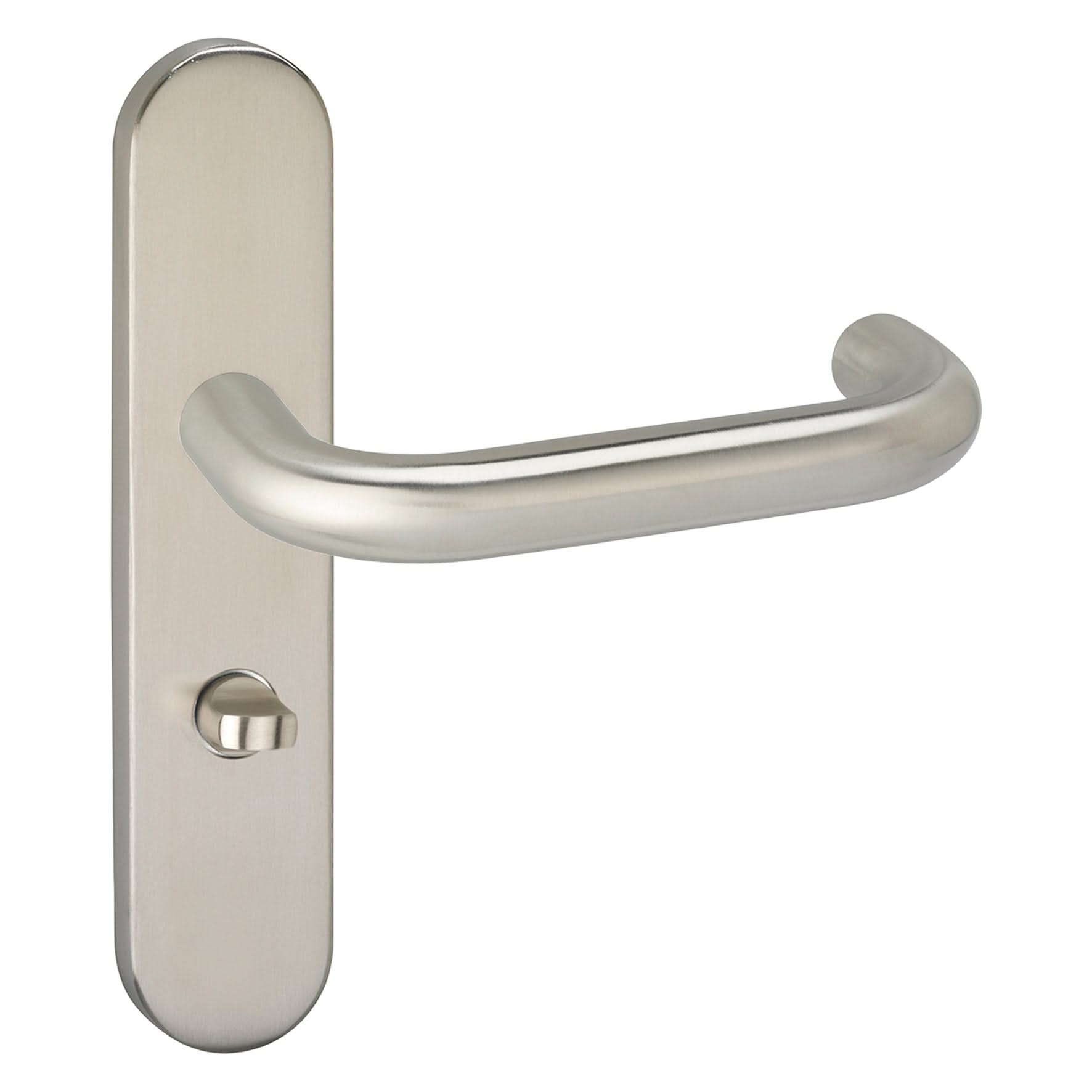 Impresso Wigan RVS geborsteld op Ovaal schild - Deurbeslag-expert