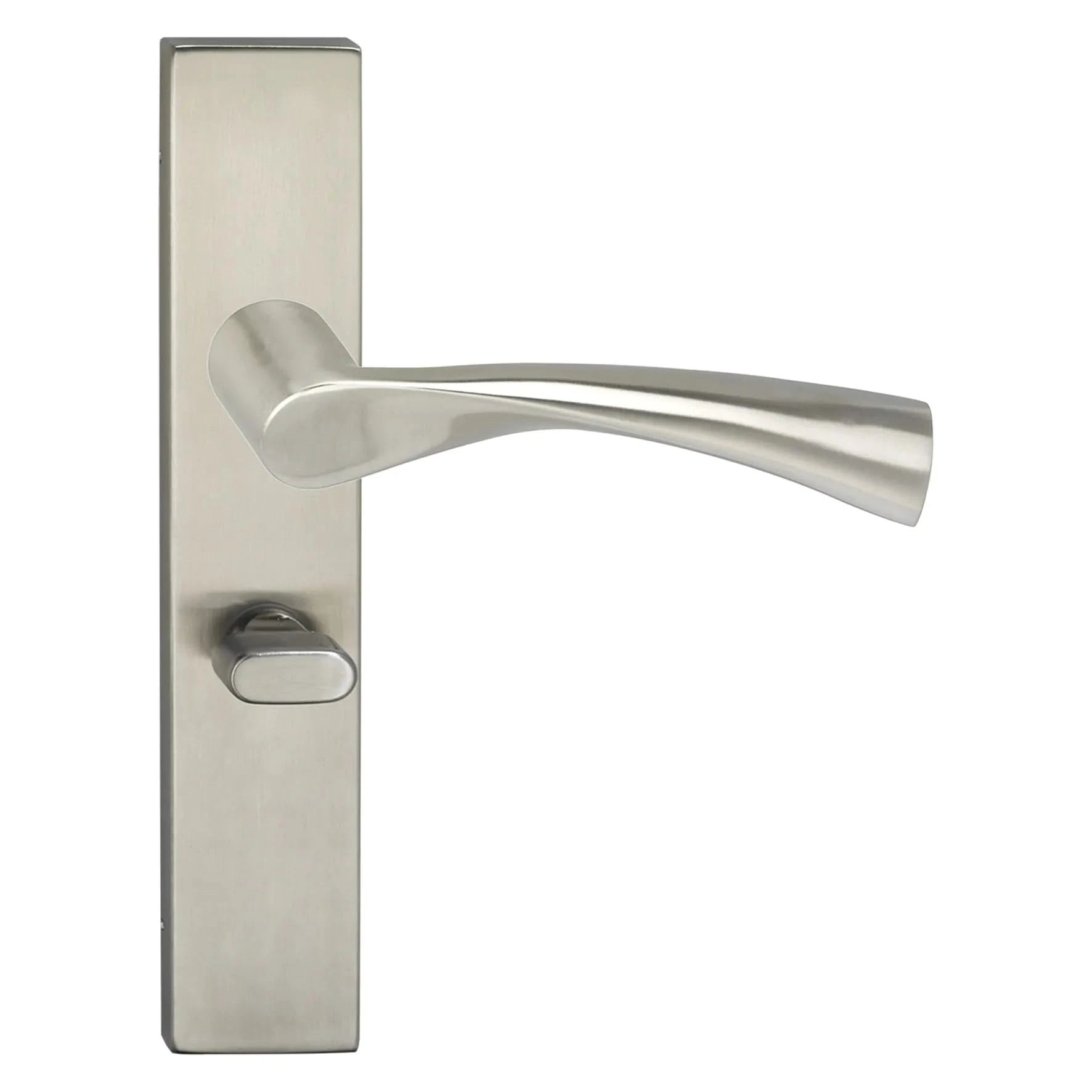 Impresso Wigston RVS geborsteld op Rechthoekig schild - Deurbeslag-expert