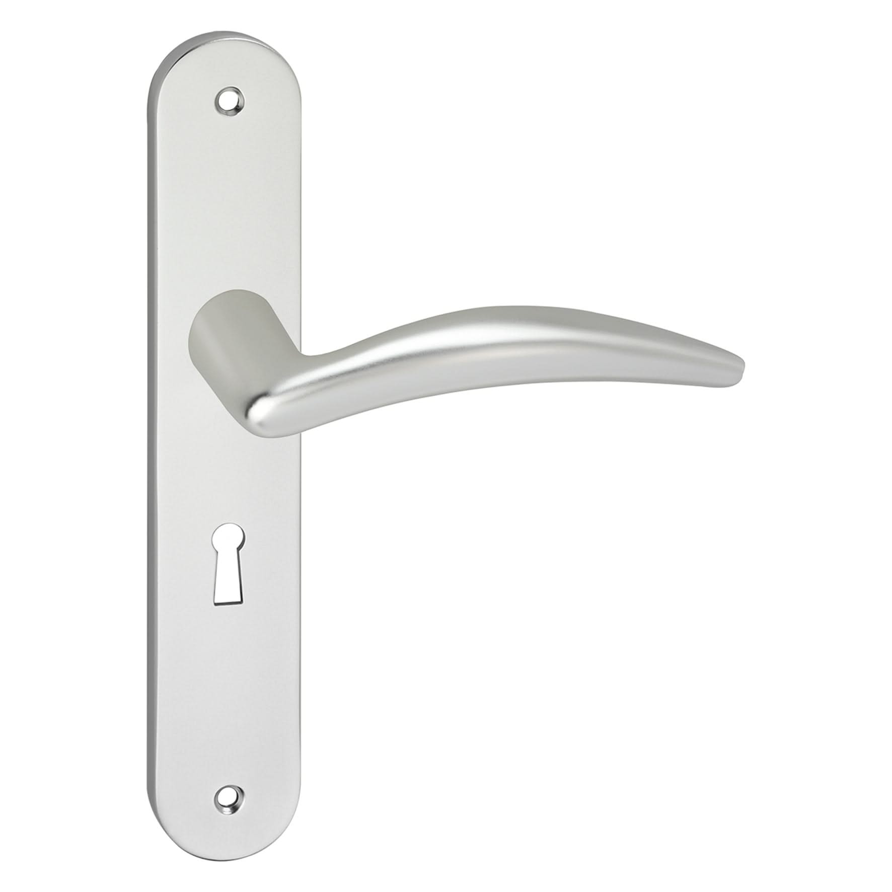 Impresso Windsor Aluminium op Ovaal schild met schroeven - Deurbeslag-expert