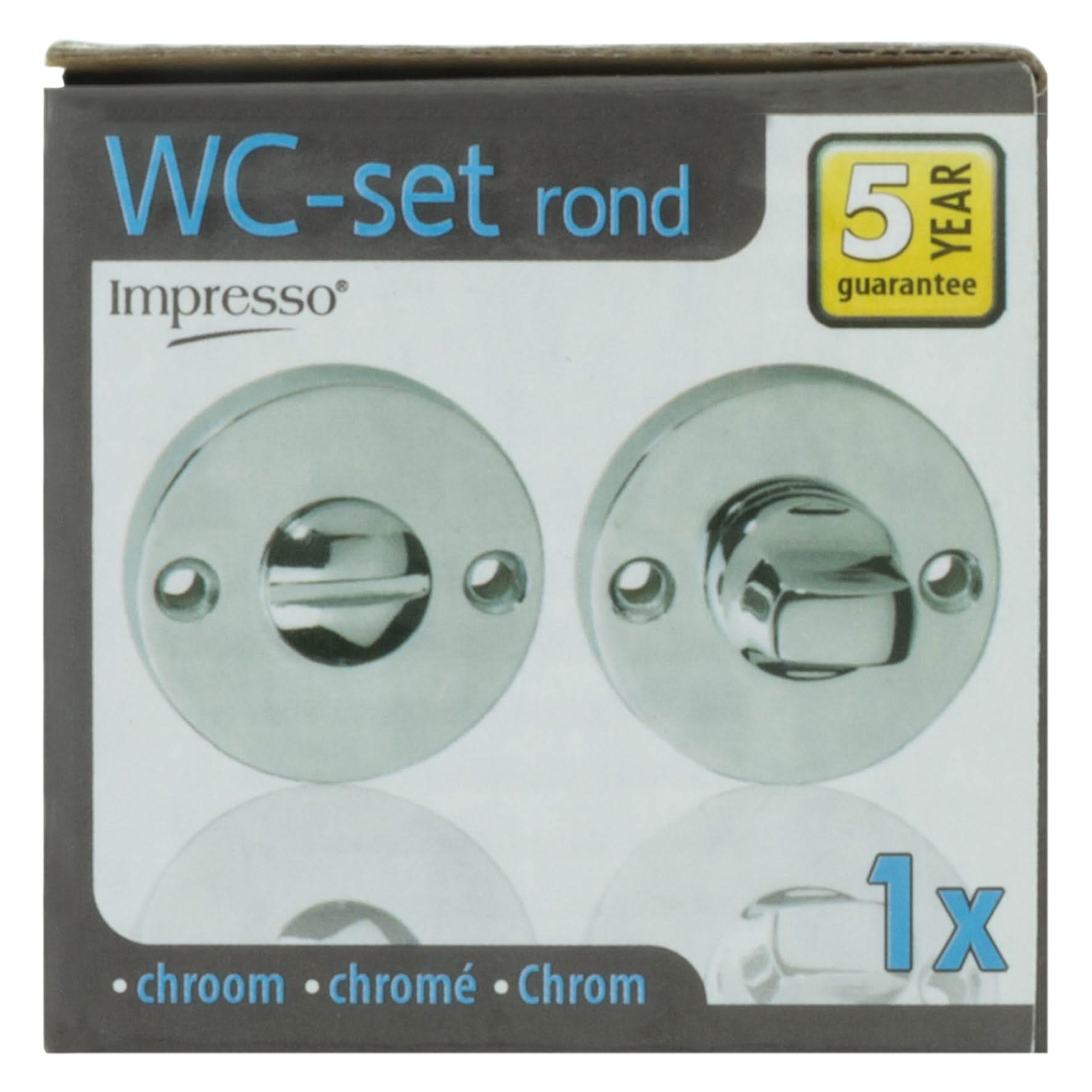 Impresso rond rozet Badkamer Toiletsluiting Chroom 11