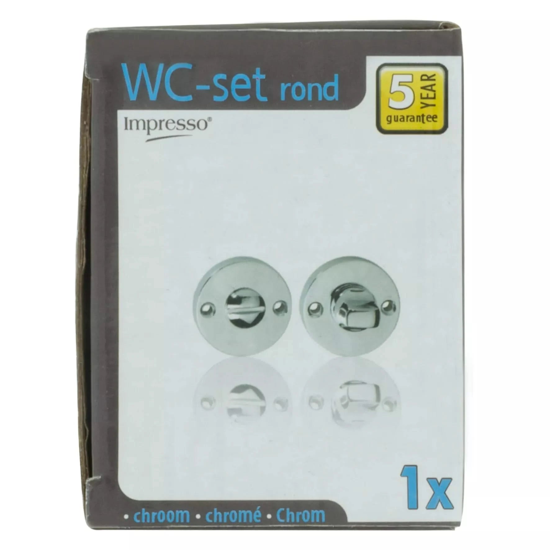 Impresso rond rozet Badkamer Toiletsluiting Chroom 13