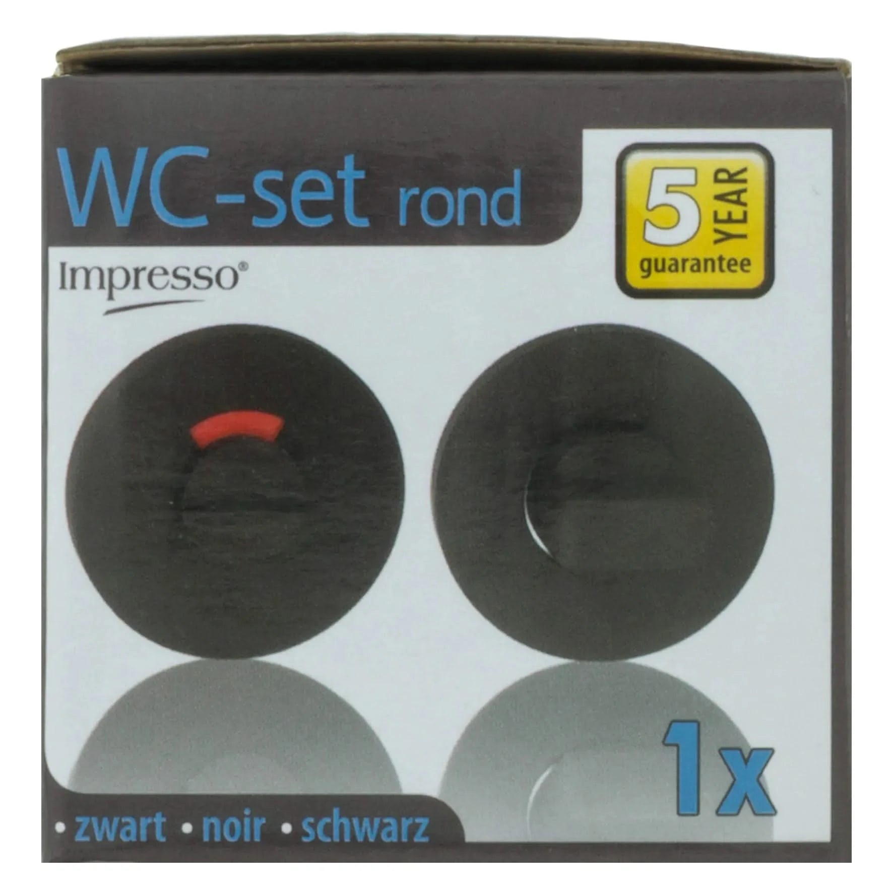 Impresso rond rozet Badkamer Toiletsluiting Mat zwart 11