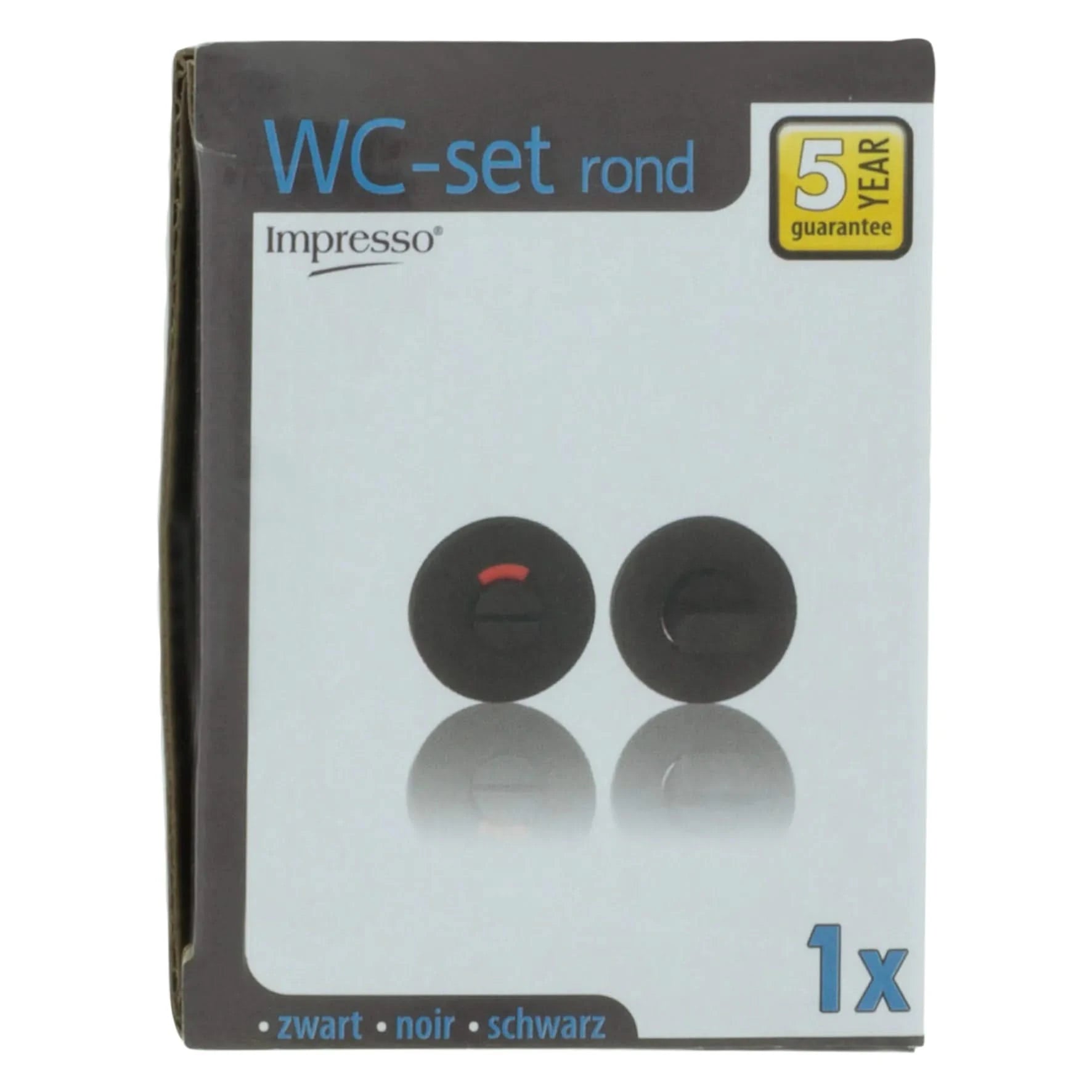 Impresso rond rozet Badkamer Toiletsluiting Mat zwart 13