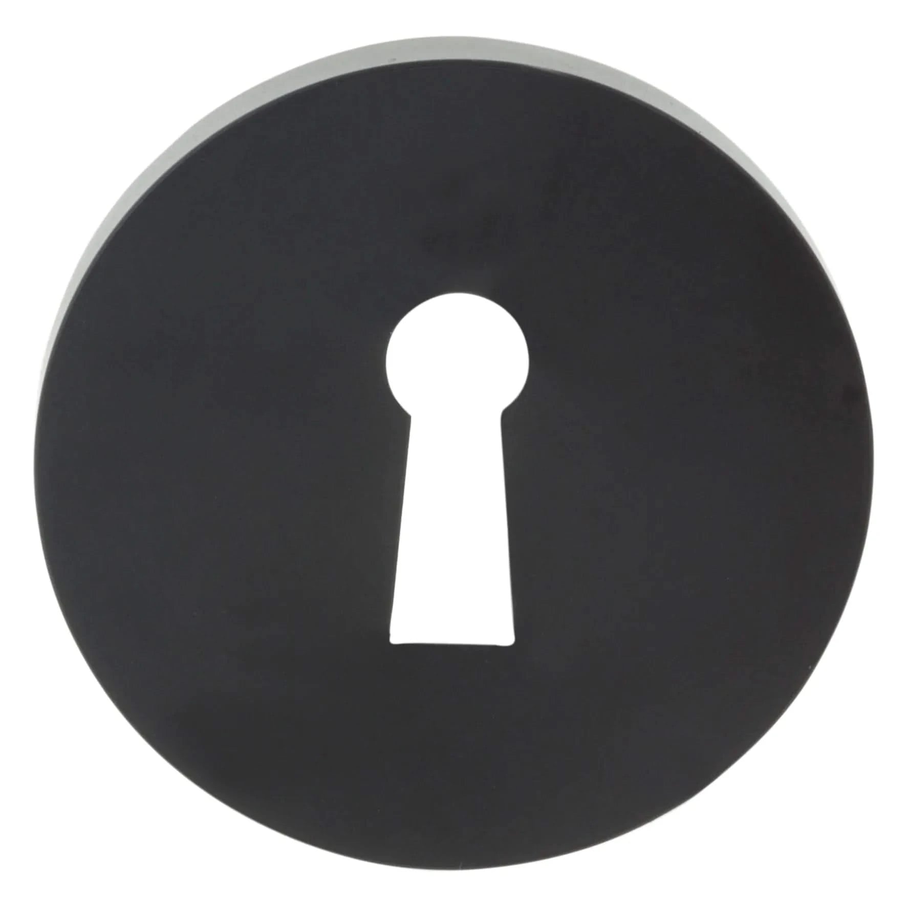 Impresso rond rozet Klaviersleutel Mat zwart 4