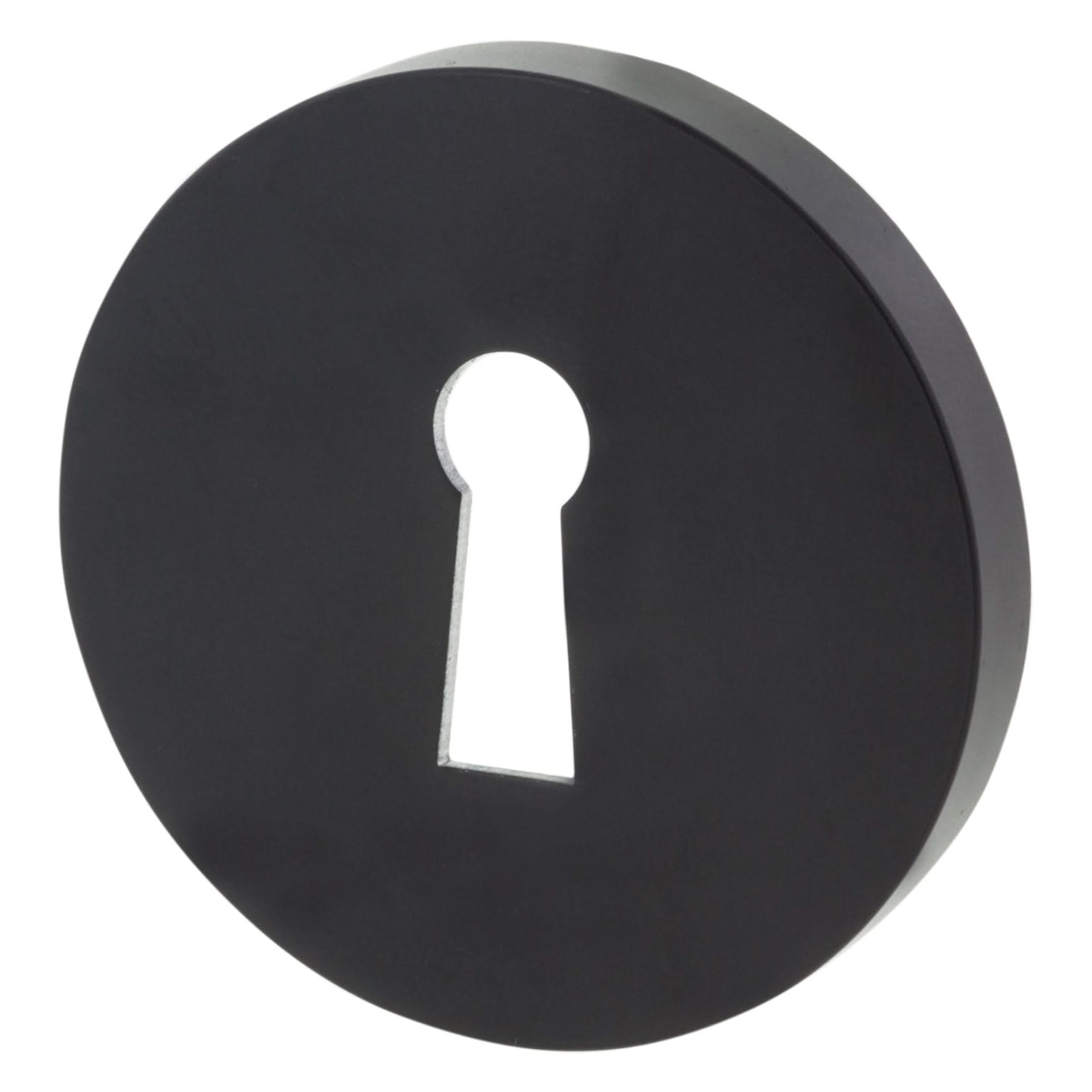 Impresso rond rozet Klaviersleutel Mat zwart 5