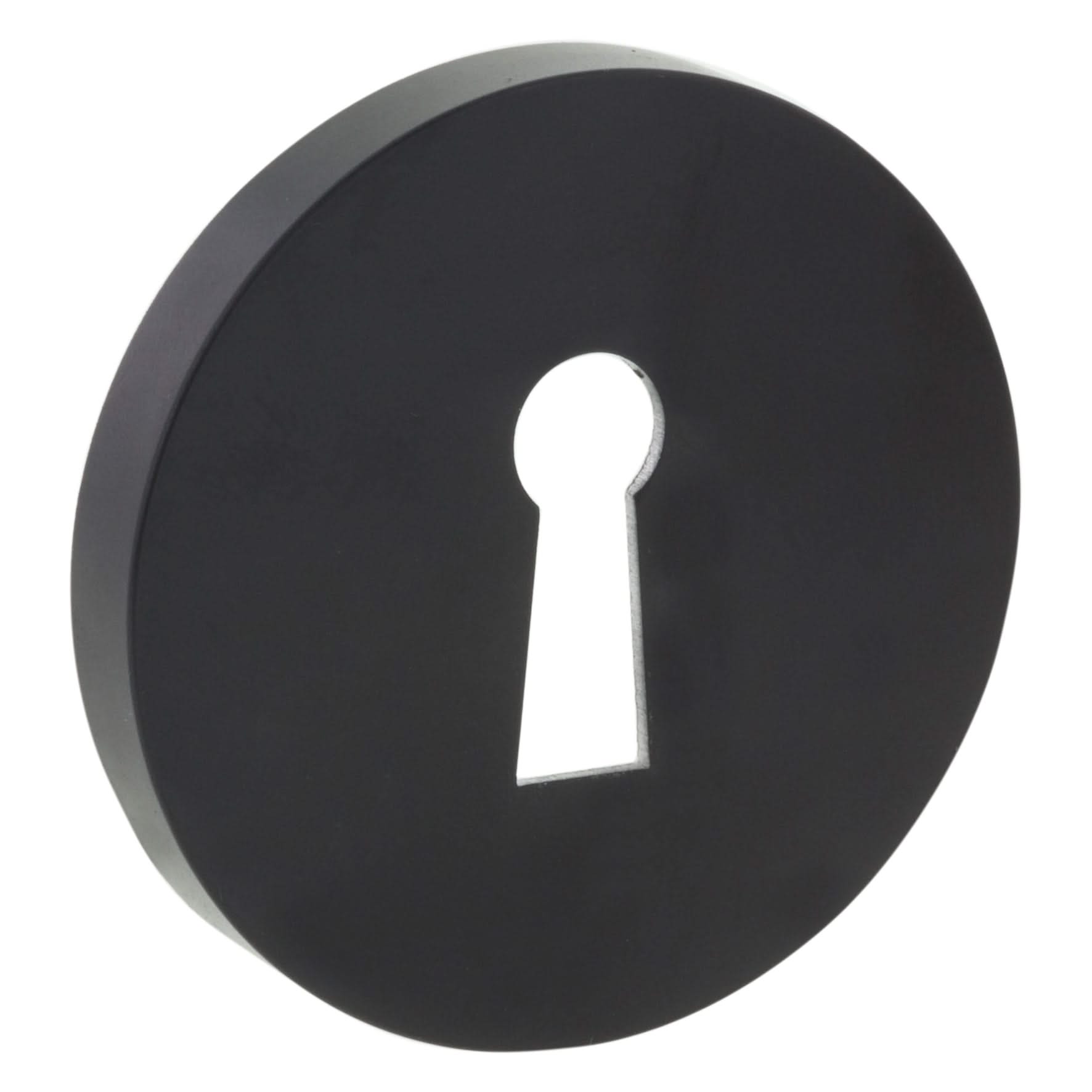 Impresso rond rozet Klaviersleutel Mat zwart 6