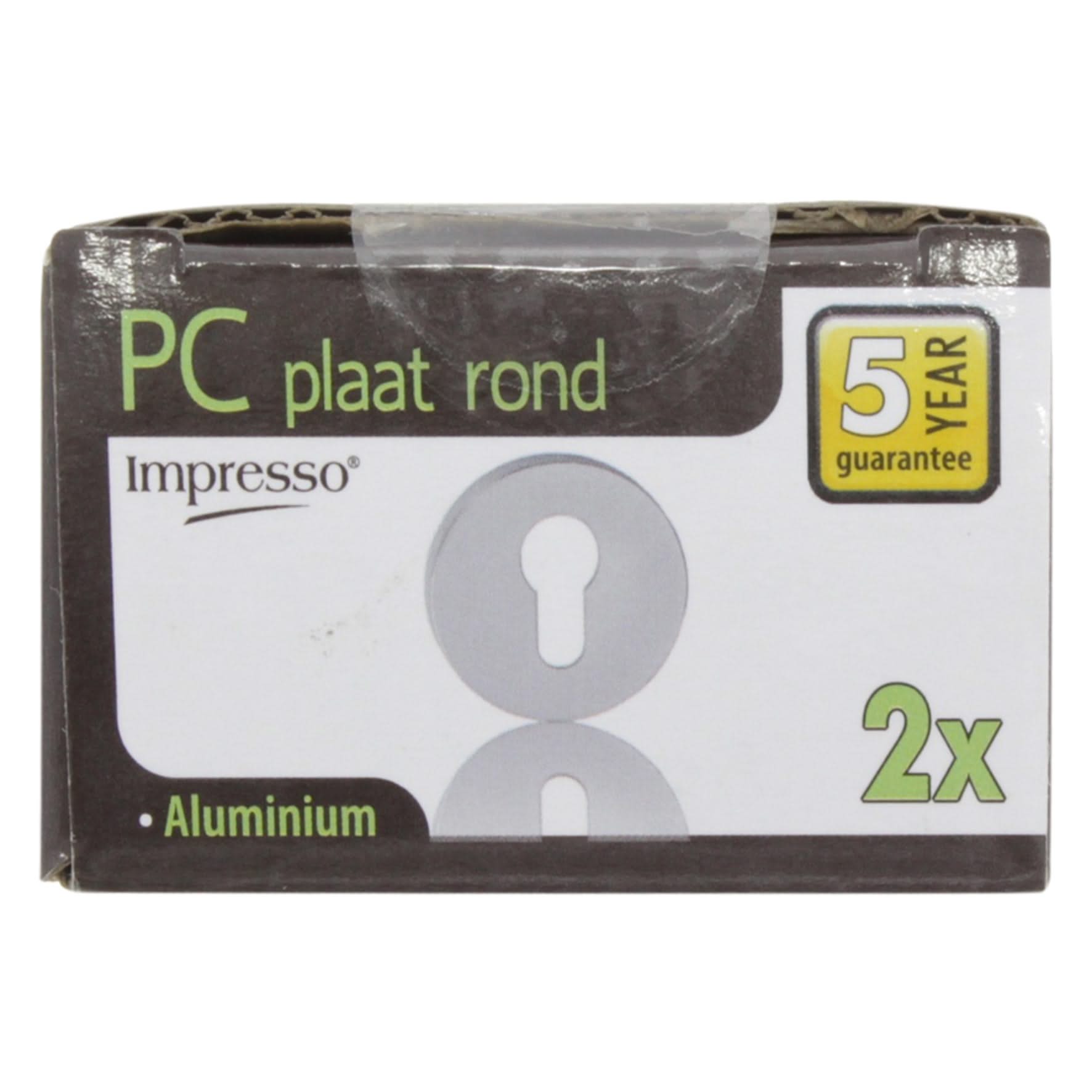 Impresso rond rozet Profielcilinder Aluminium F1 13