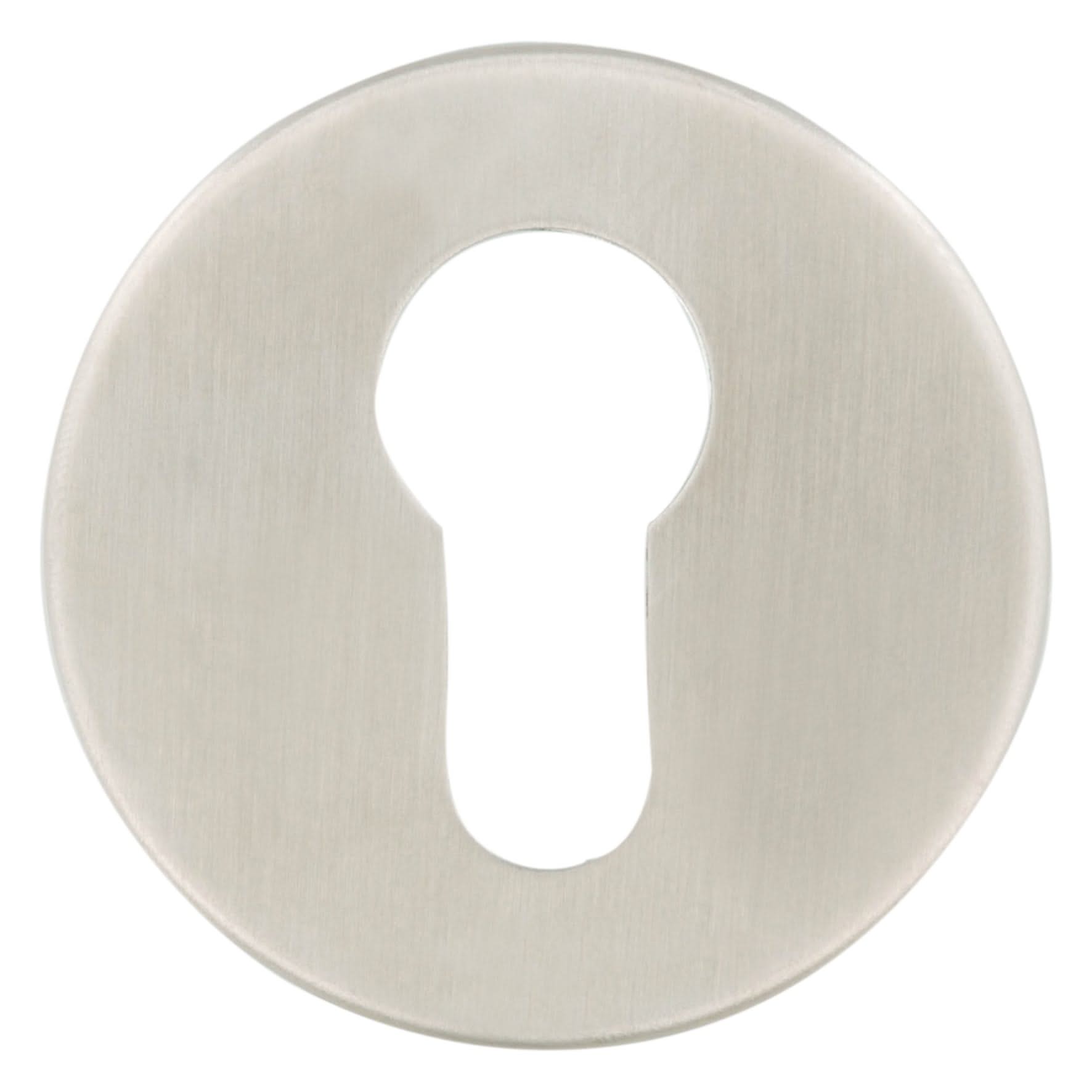 Impresso rond rozet Profielcilinder RVS geborsteld 1