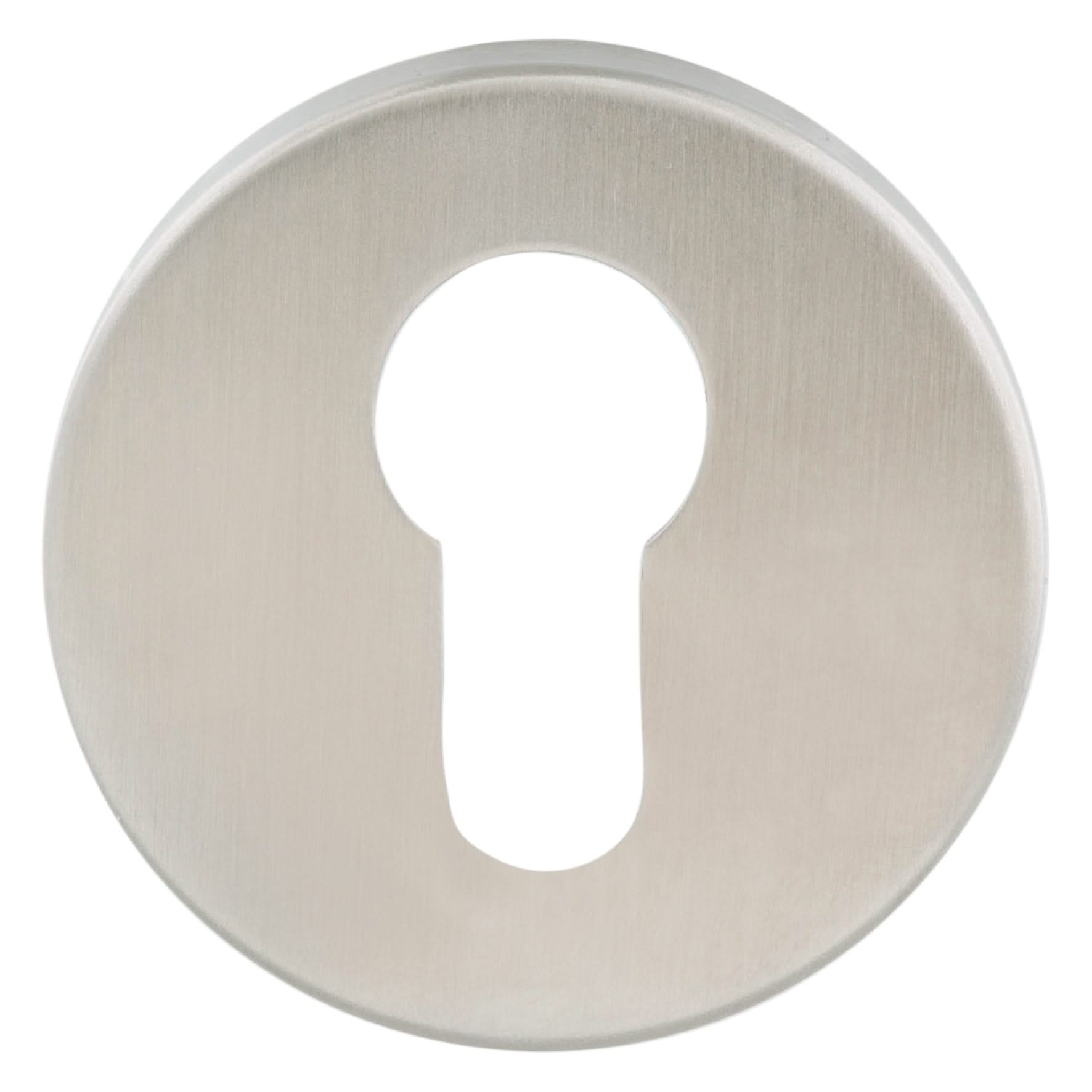 Impresso rond rozet Profielcilinder RVS geborsteld 4