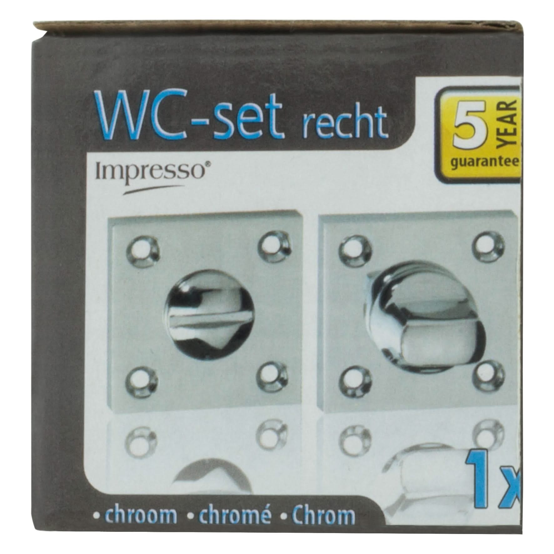 Impresso vierkant rozet Badkamer Toiletsluiting Chroom 11