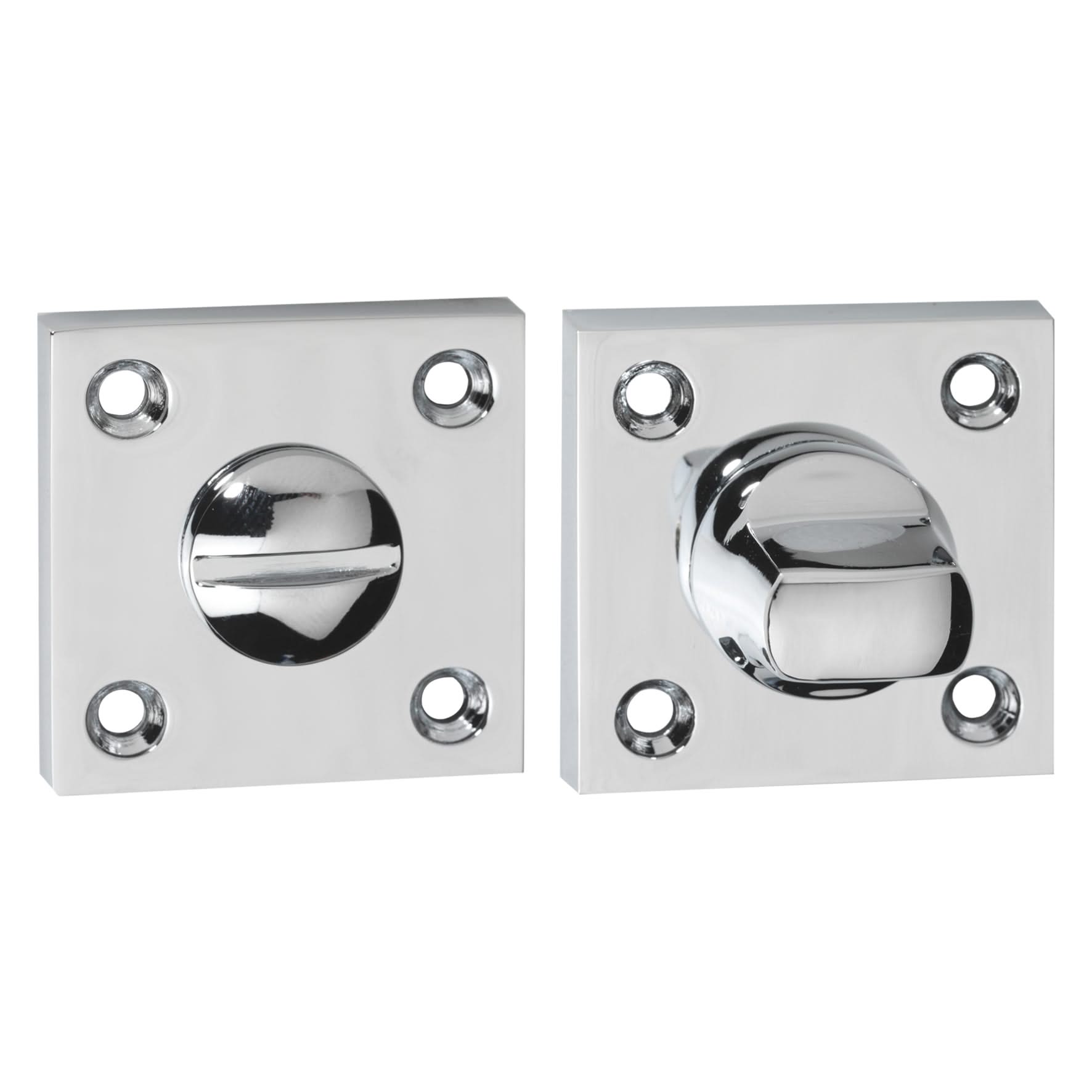 Impresso vierkant rozet Badkamer Toiletsluiting Chroom