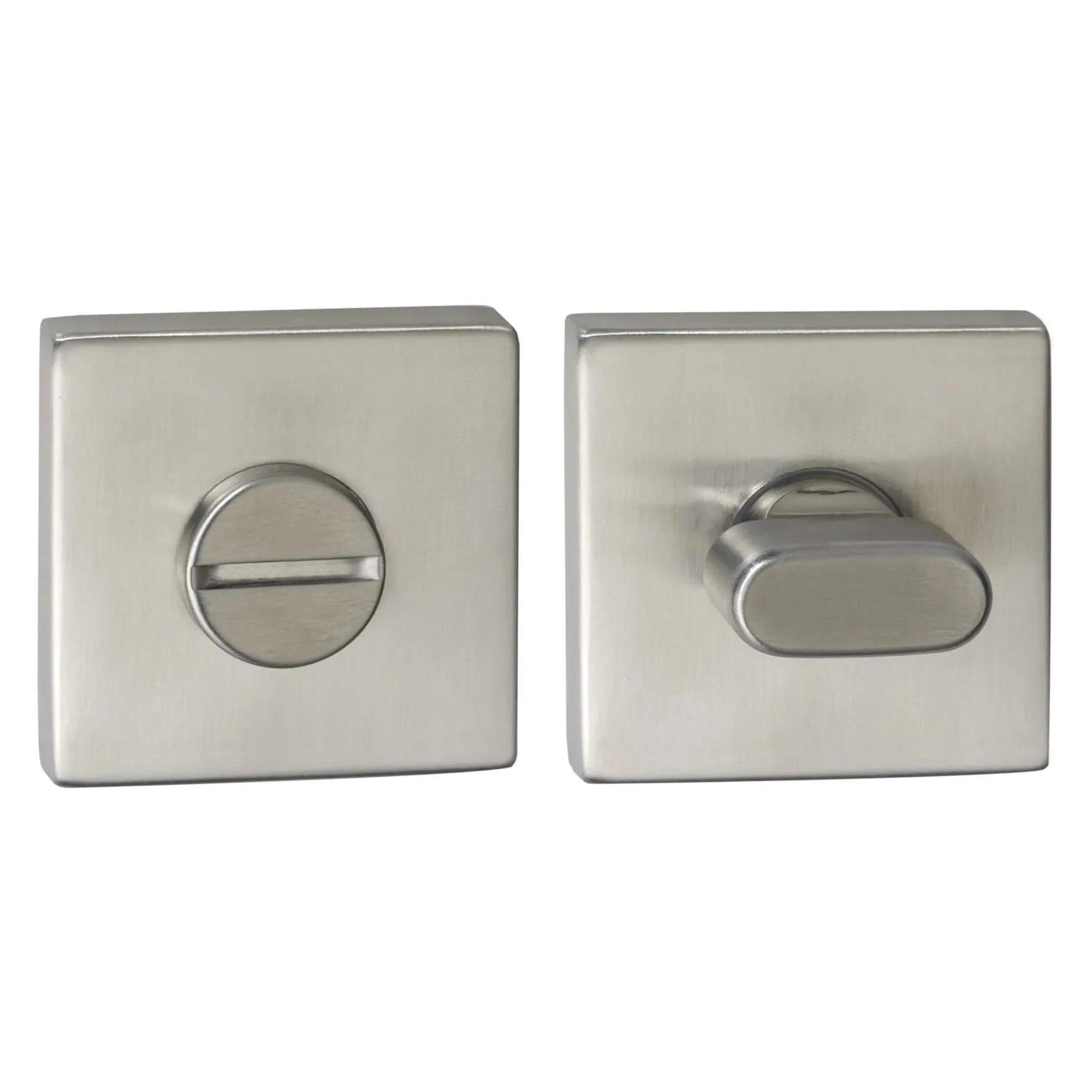 Impresso vierkant rozet Badkamer Toiletsluiting RVS geborsteld